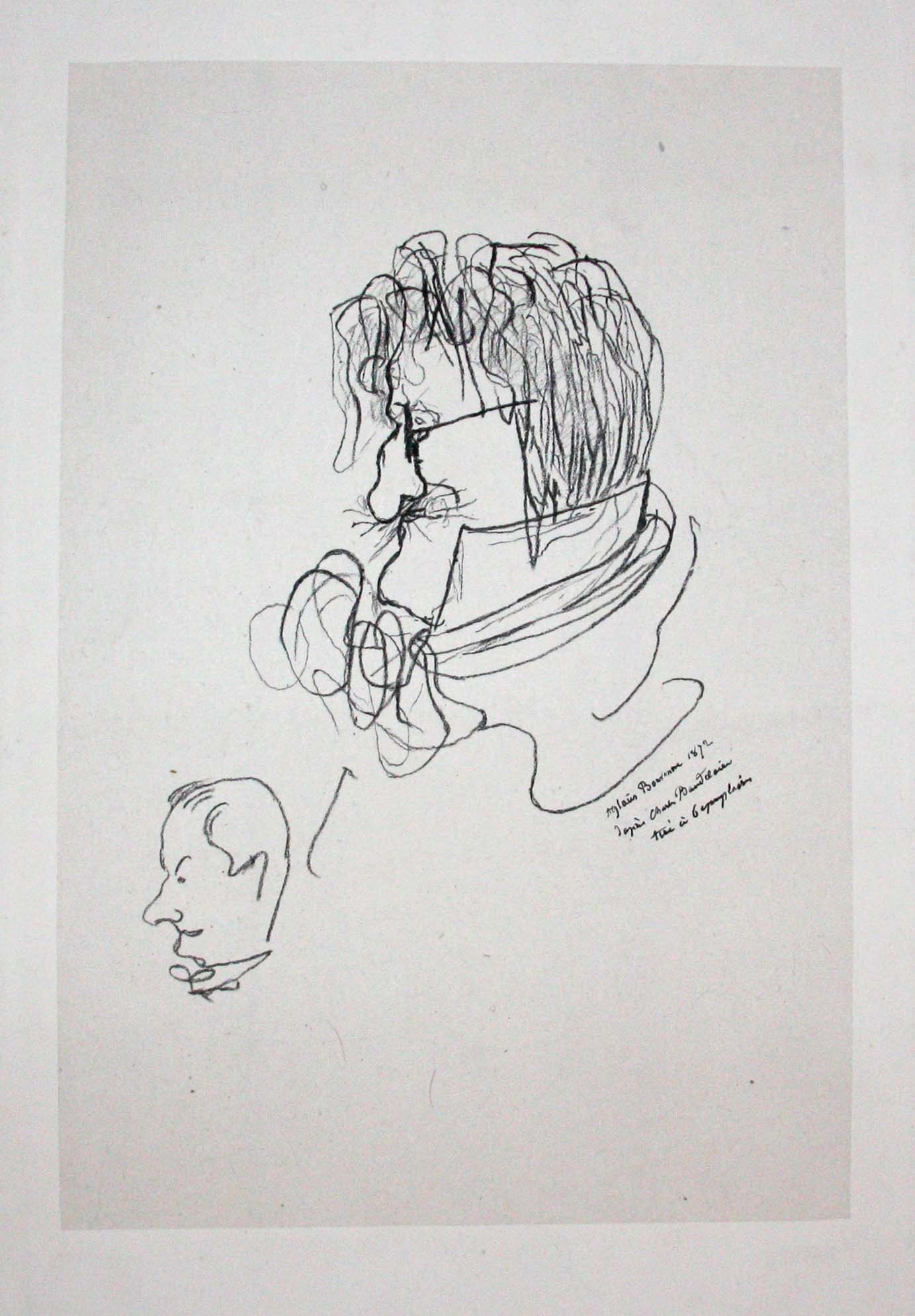 Portrait de Champfleury et Baudelaire.