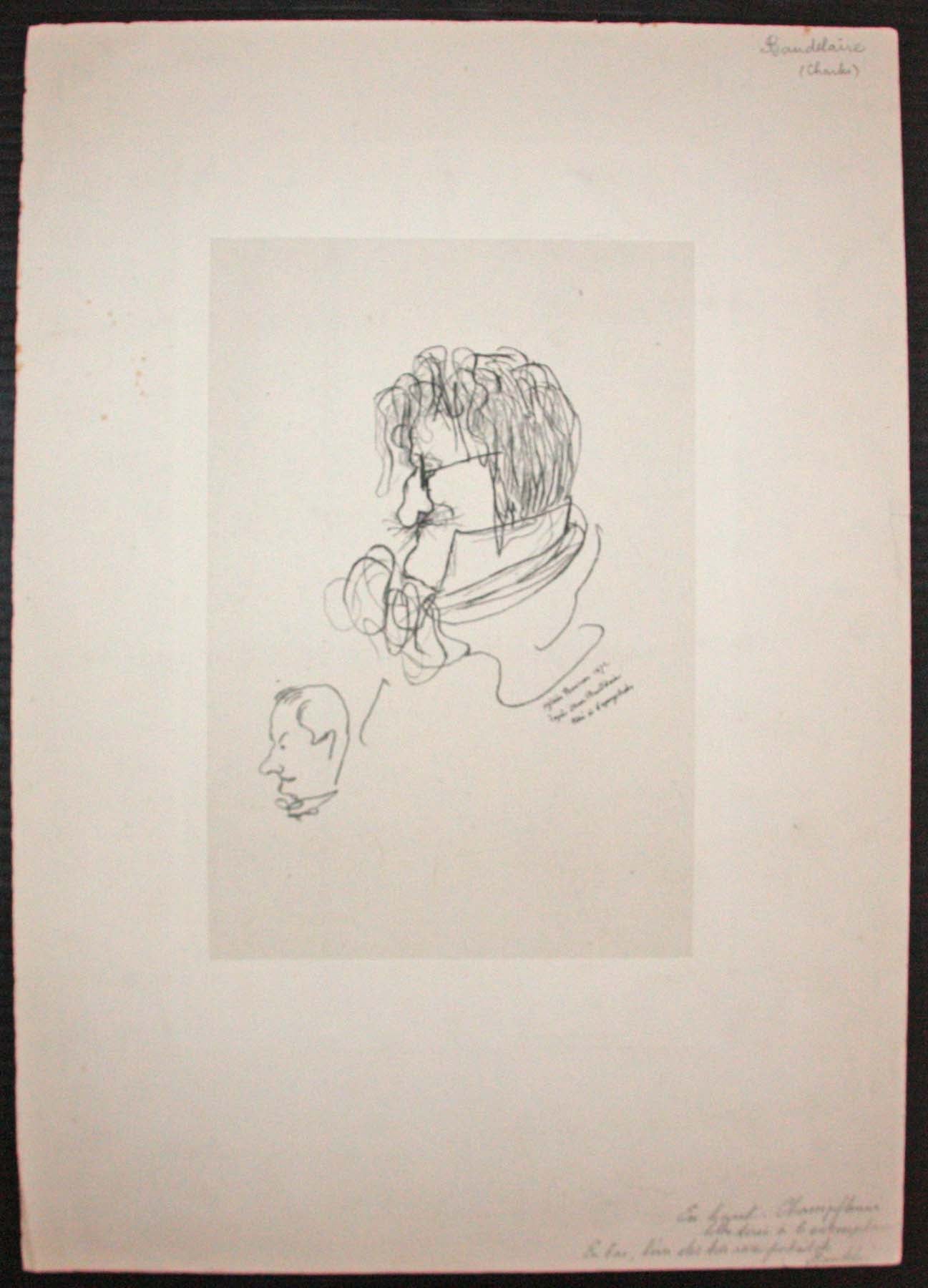Portrait de Champfleury et Baudelaire.