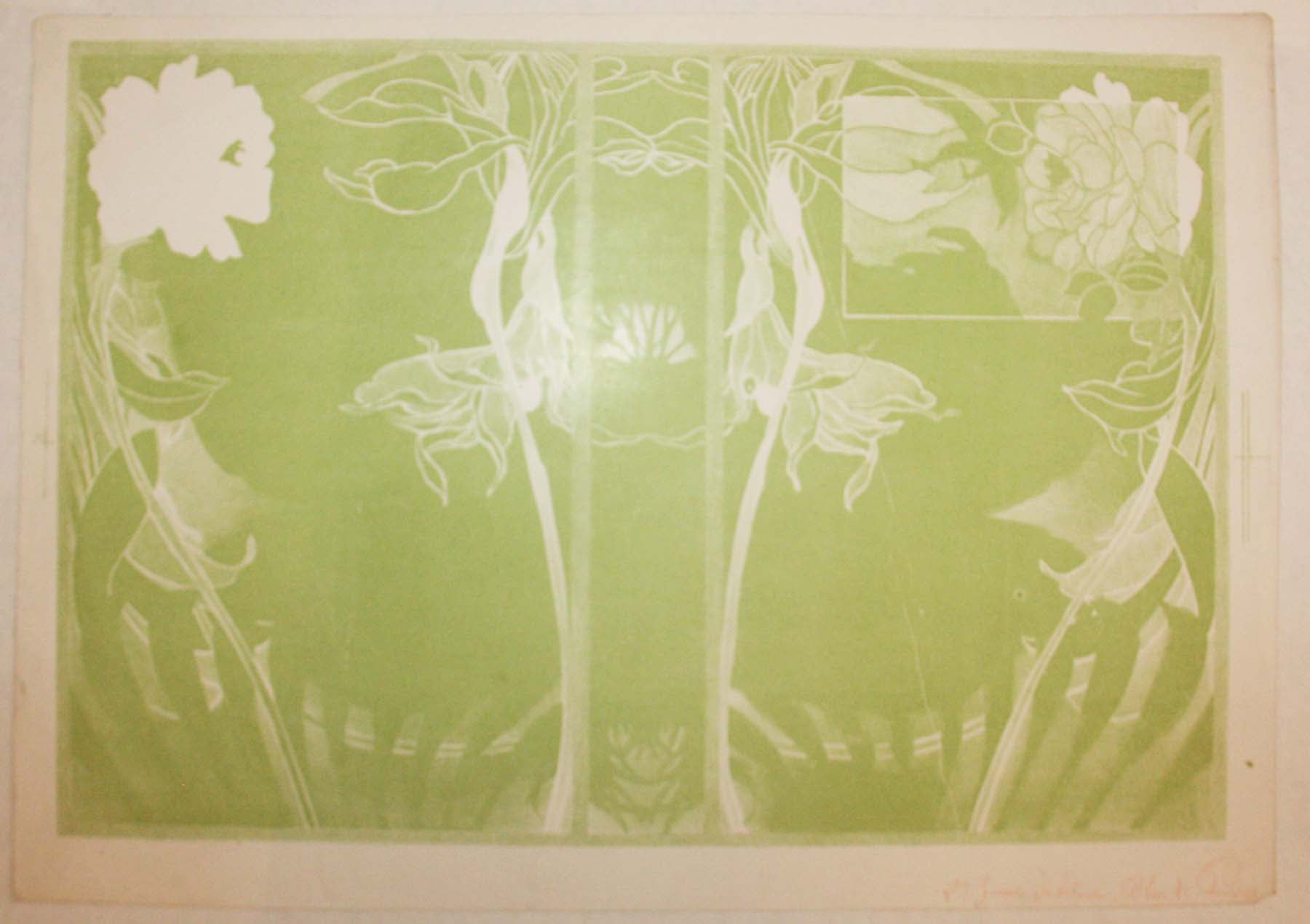 Composition florale. Couverture illustrée pour