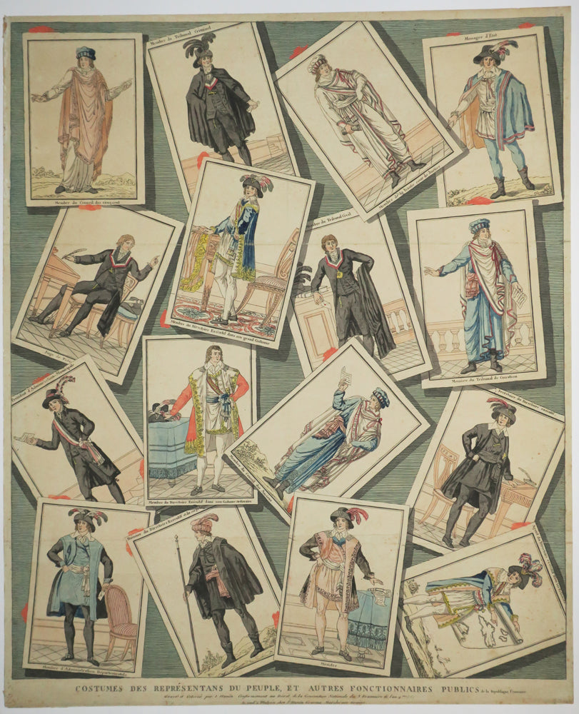 Trompe l'œil : Costumes des Représentans du Peuple, et autres fonctionnaires publics de la République française.