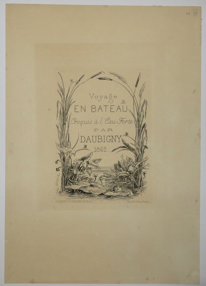 Voyage en bateau, Titre-Frontispice de l'album.