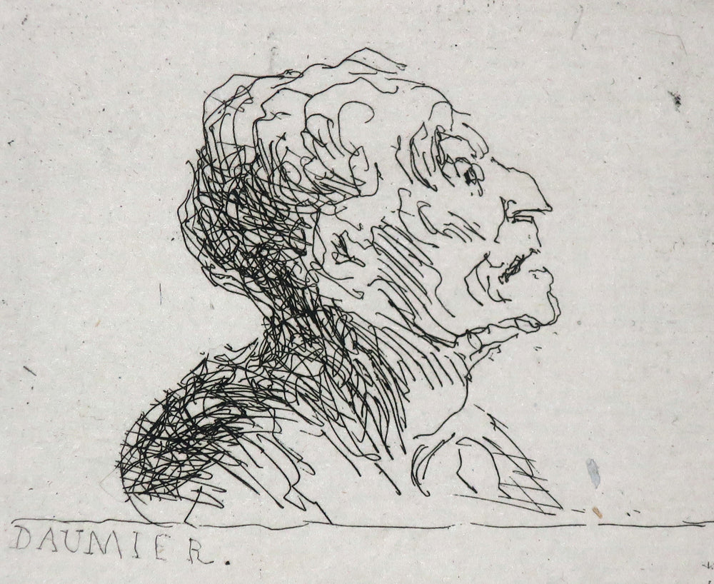 Essai d’eau-forte, ou Planche des quatre peintres.