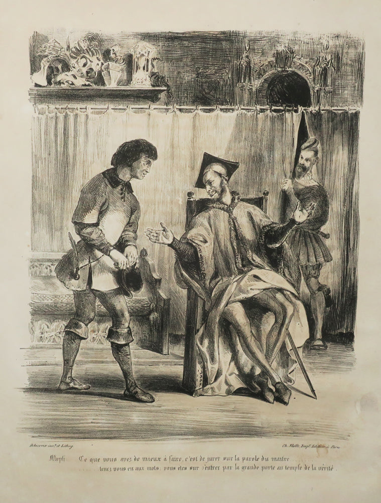 Méphistophélès recevant l'écolier.