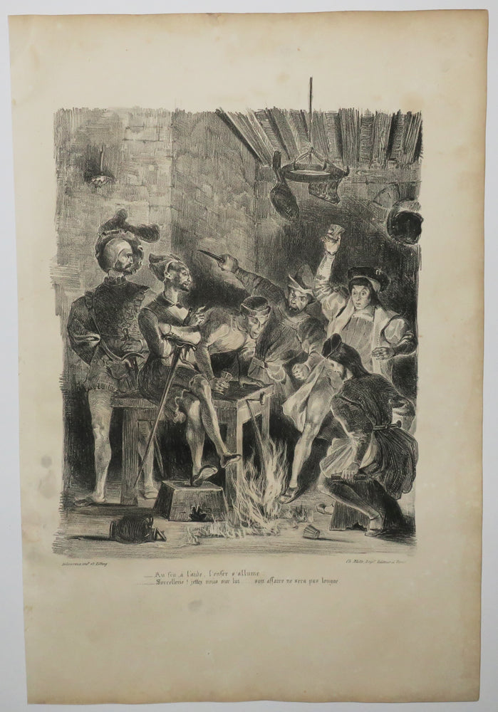 Méphistophélès dans la taverne des étudiants.