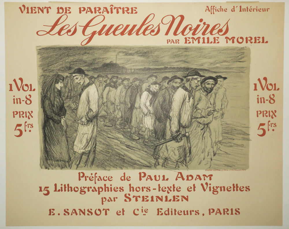 Affiche d'intérieur: Les Gueules Noires par Emile Morel.