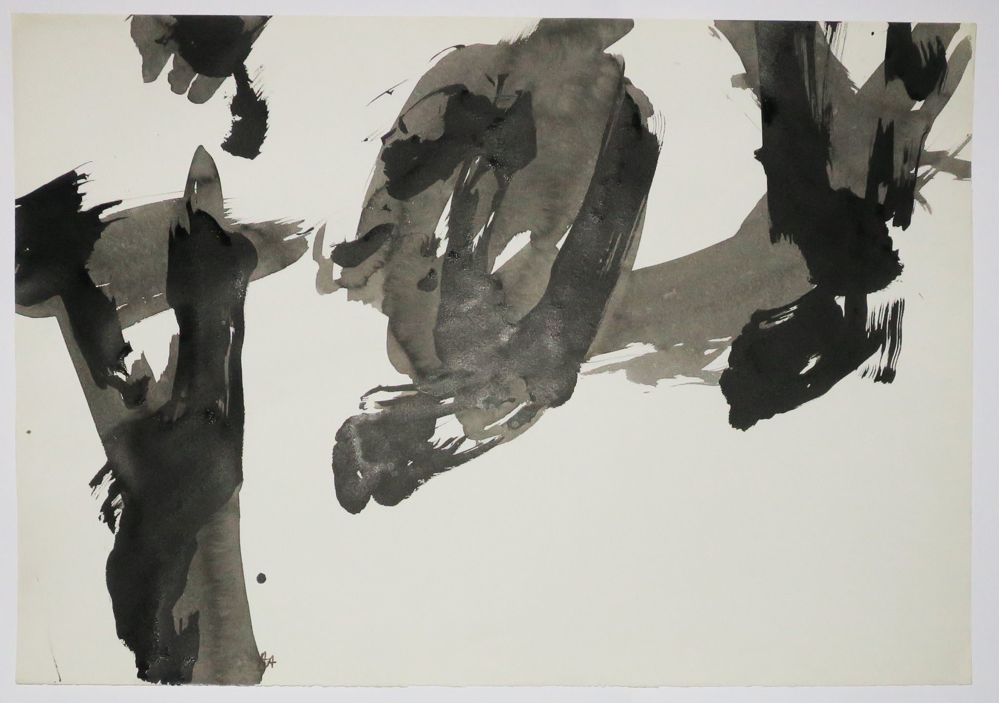 Composition grise et noire.