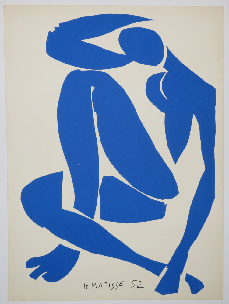 MATISSE Nu bleu IV. 1952. Lithographie en couleurs.