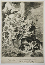 Charger l'image dans la galerie, La Vierge et les Anges adorant l'Enfant Jésus endormi, dit aussi Le repos de la Sainte Famille. c.