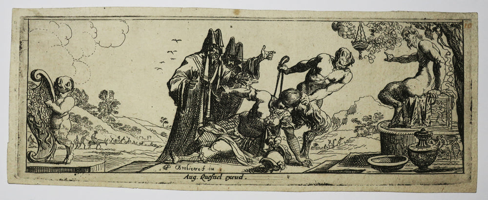 Amazone traînée par des satyres.