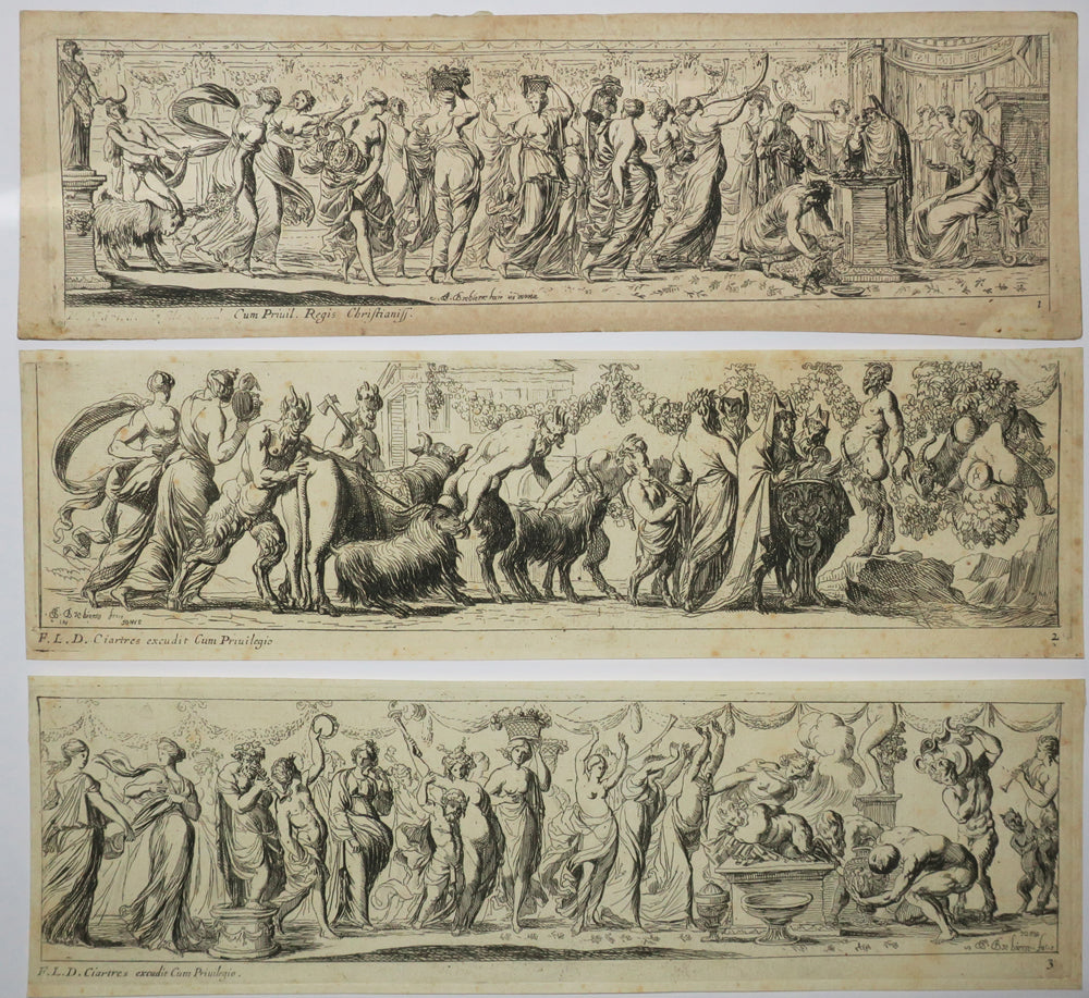 Suite de douze pièces: Bacchanales, Danse, Sacrifices… 1617-