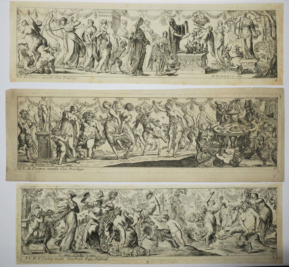 Suite de douze pièces: Bacchanales, Danse, Sacrifices… 1617-