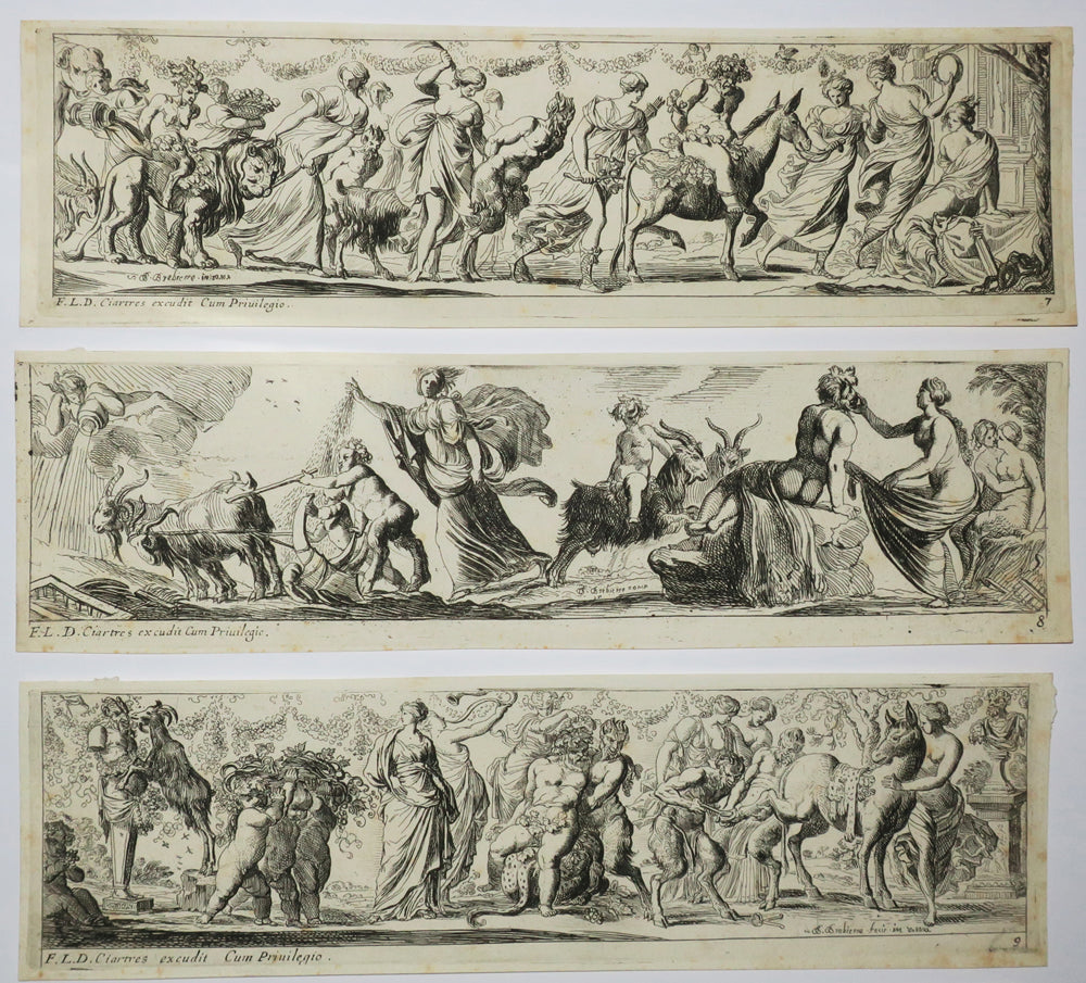 Suite de douze pièces: Bacchanales, Danse, Sacrifices… 1617-