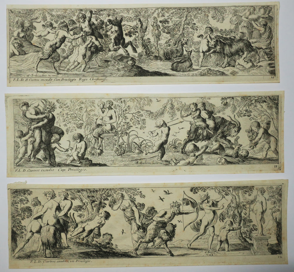 Suite de douze pièces: Bacchanales, Danse, Sacrifices… 1617-