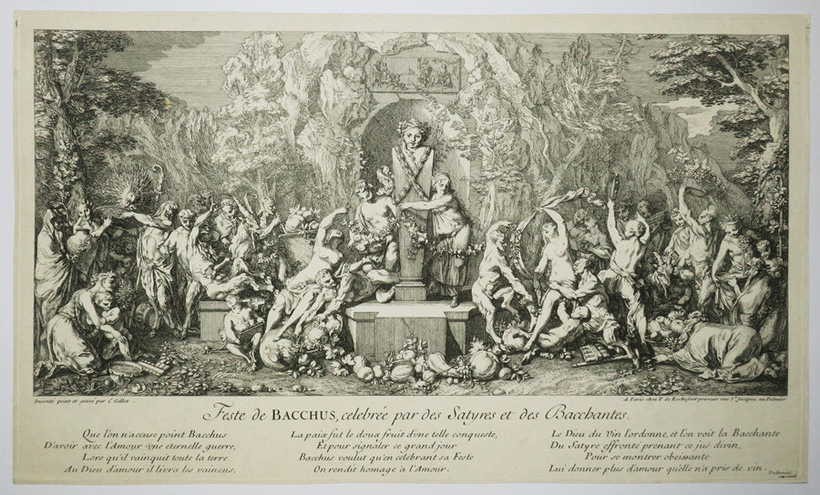 Fête de Bacchus, célébrée par des Satyres et des Bacchantes.