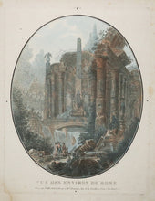 Charger l'image dans la galerie, Vue des environs de Rome (Ruines d'un arc de triomphe & Ruines d'un monument antique).