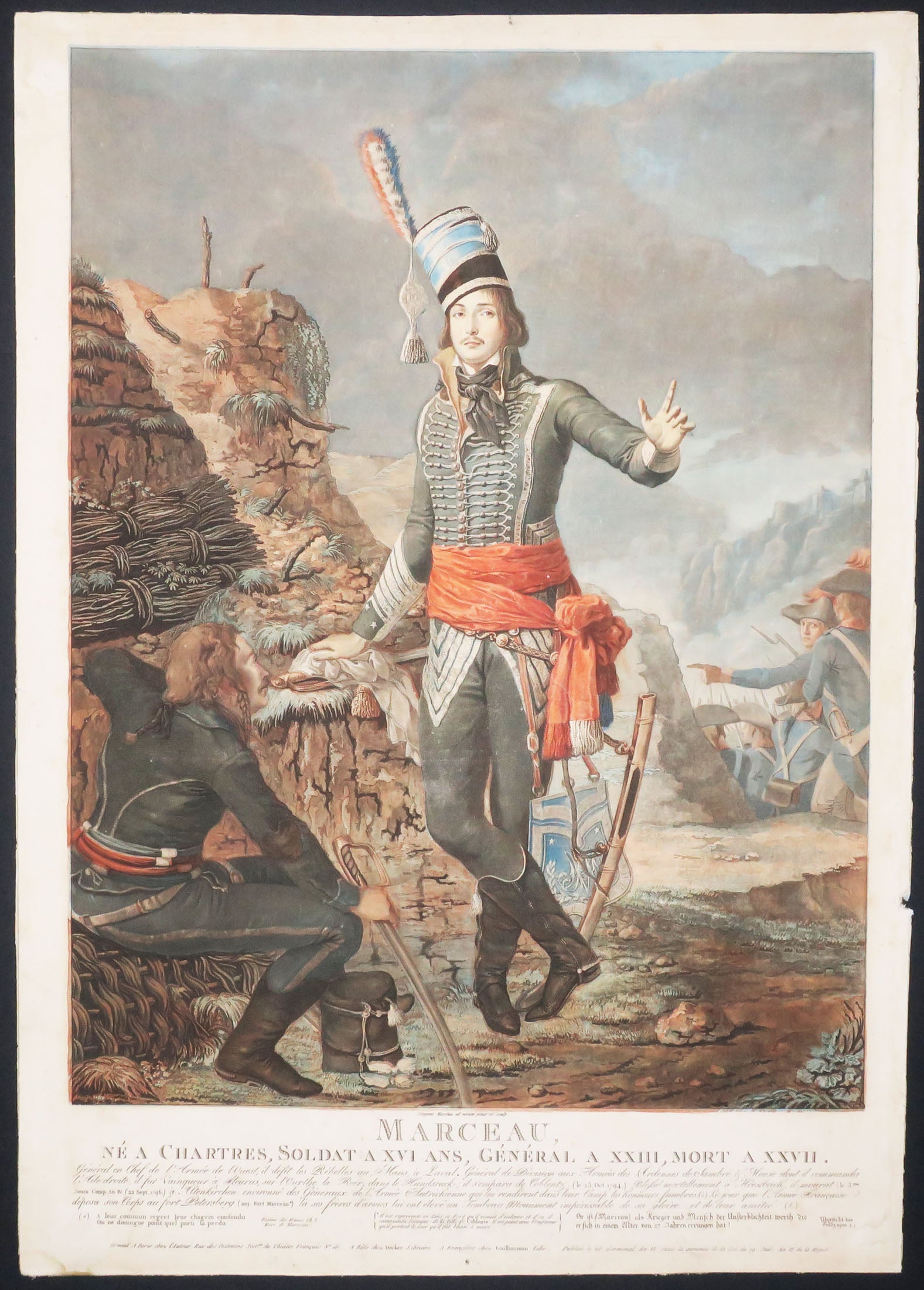 Le Général Marceau, né à Chartres, Soldat à XVI ans