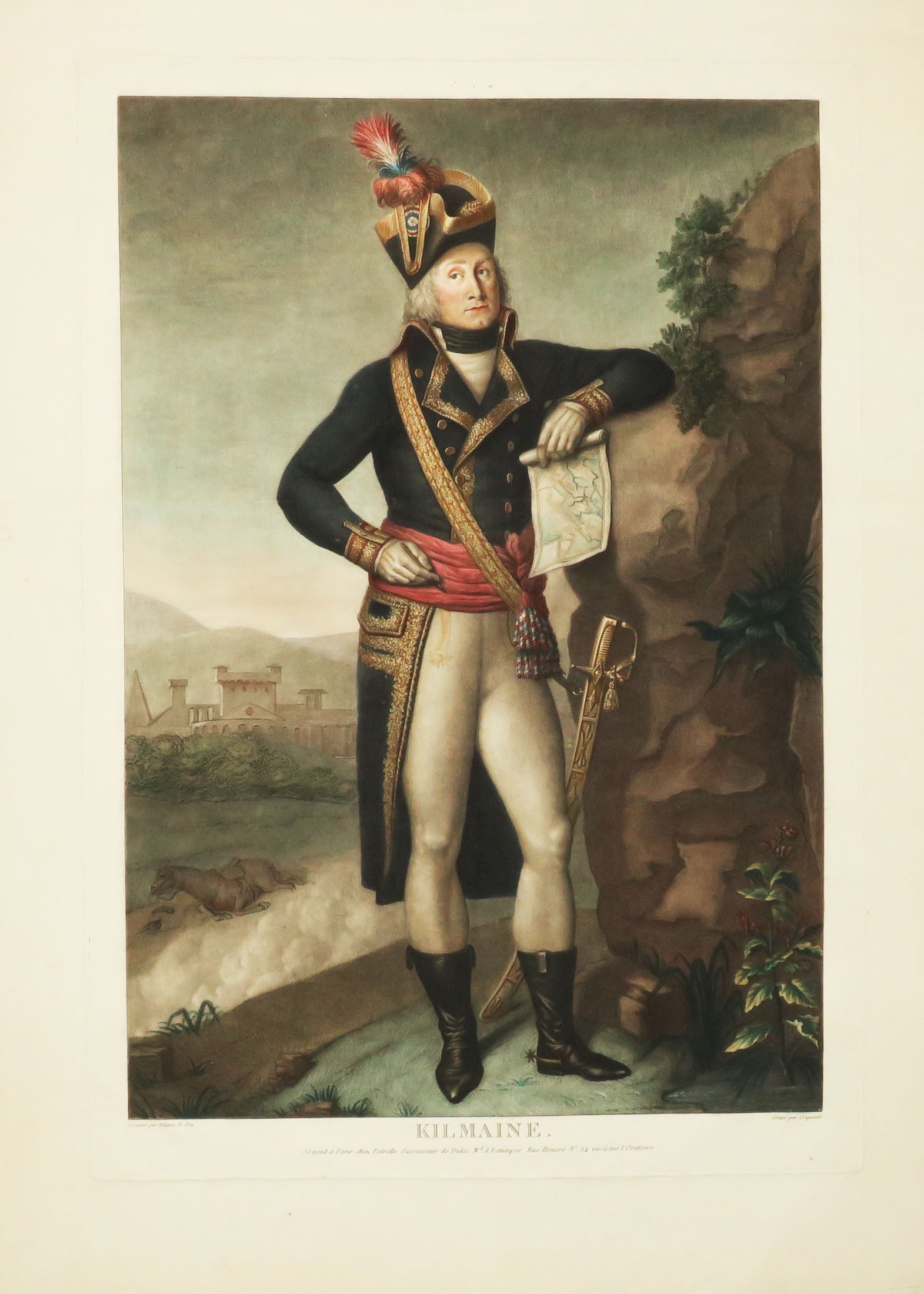 Portrait du Général Kilmaine, en pied.