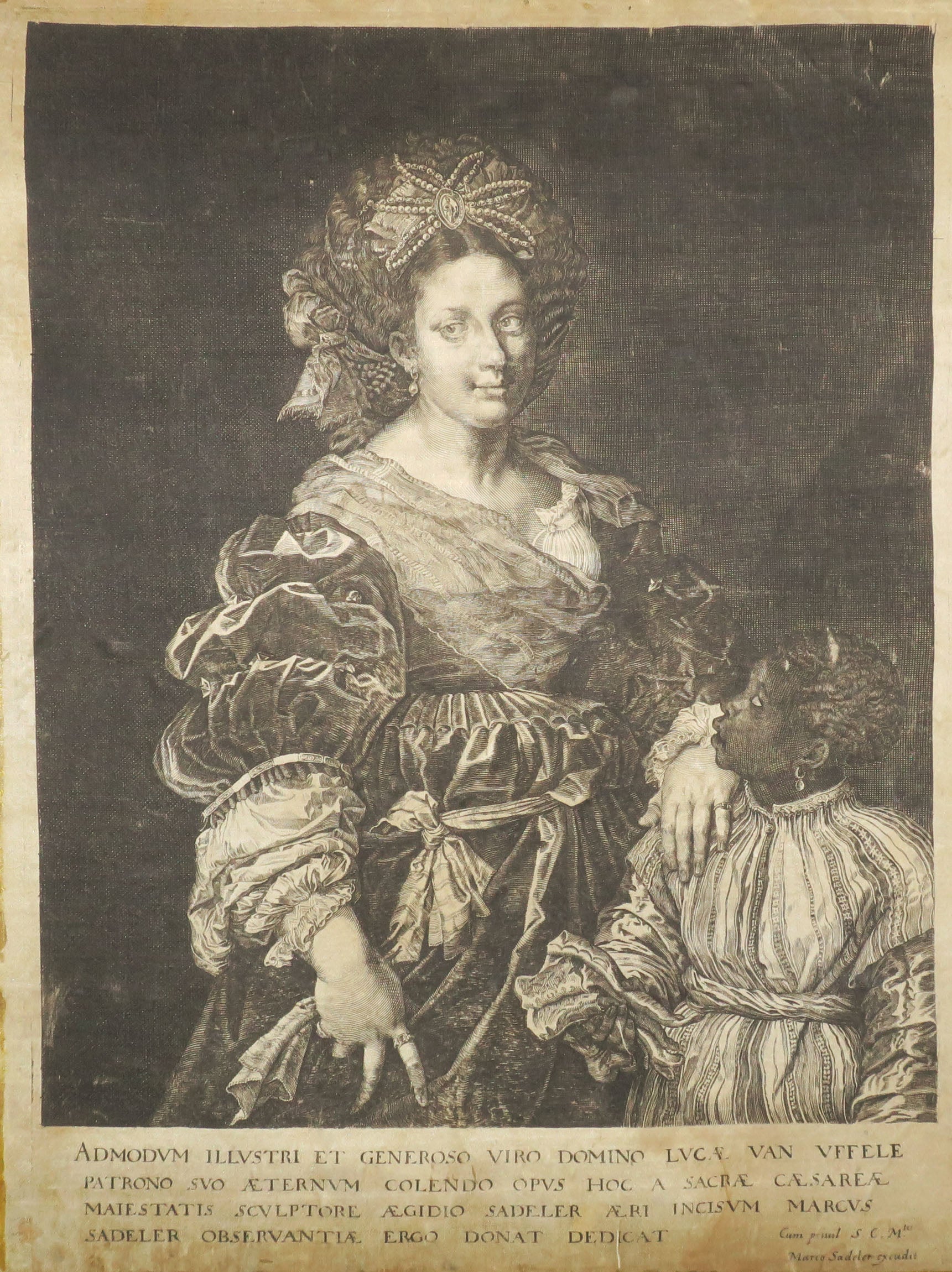 Portrait de Laura Dianti et son esclave.