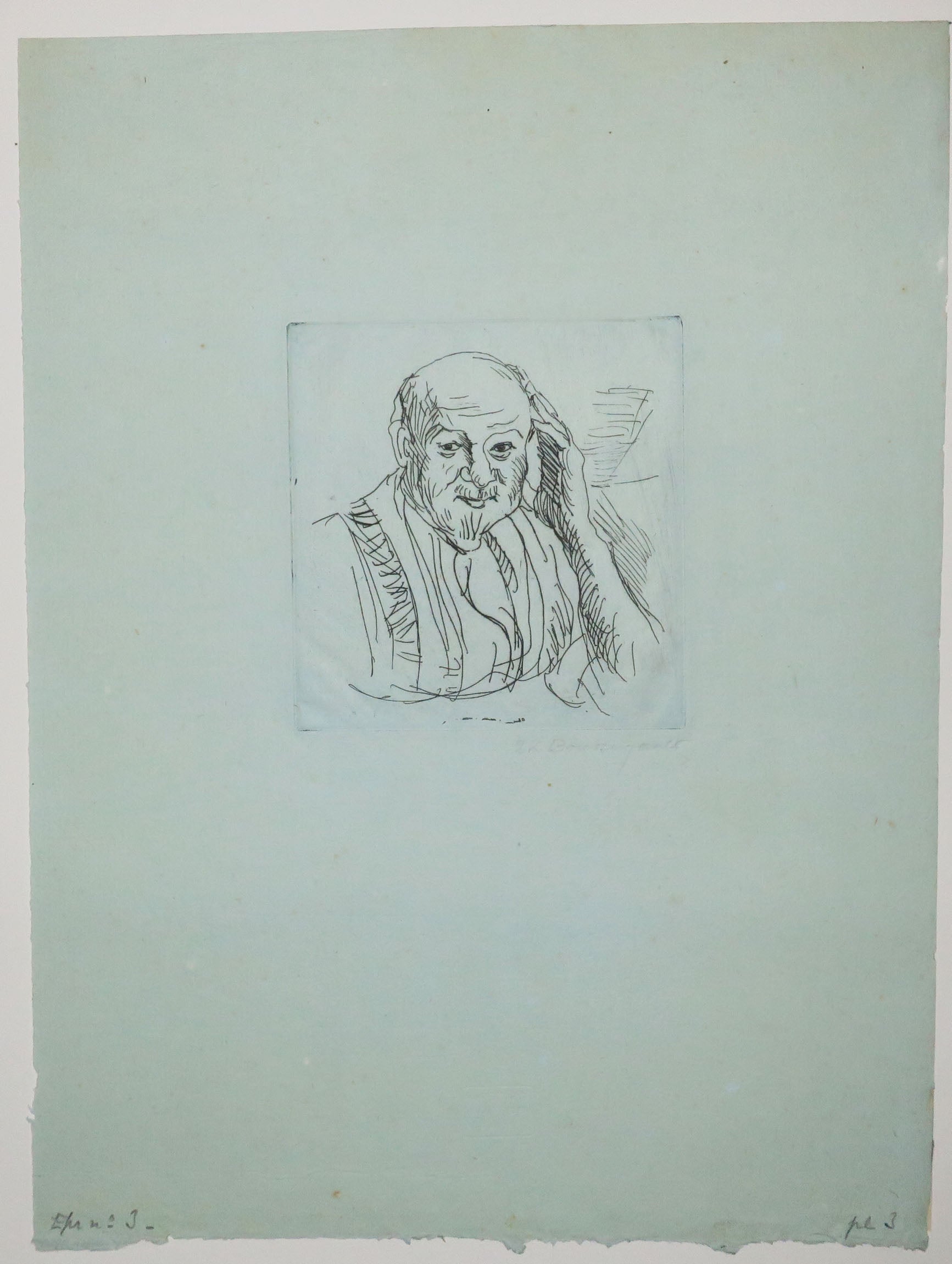 Portrait d'Auguste Vernaut, Imprimeur en taille-douce.