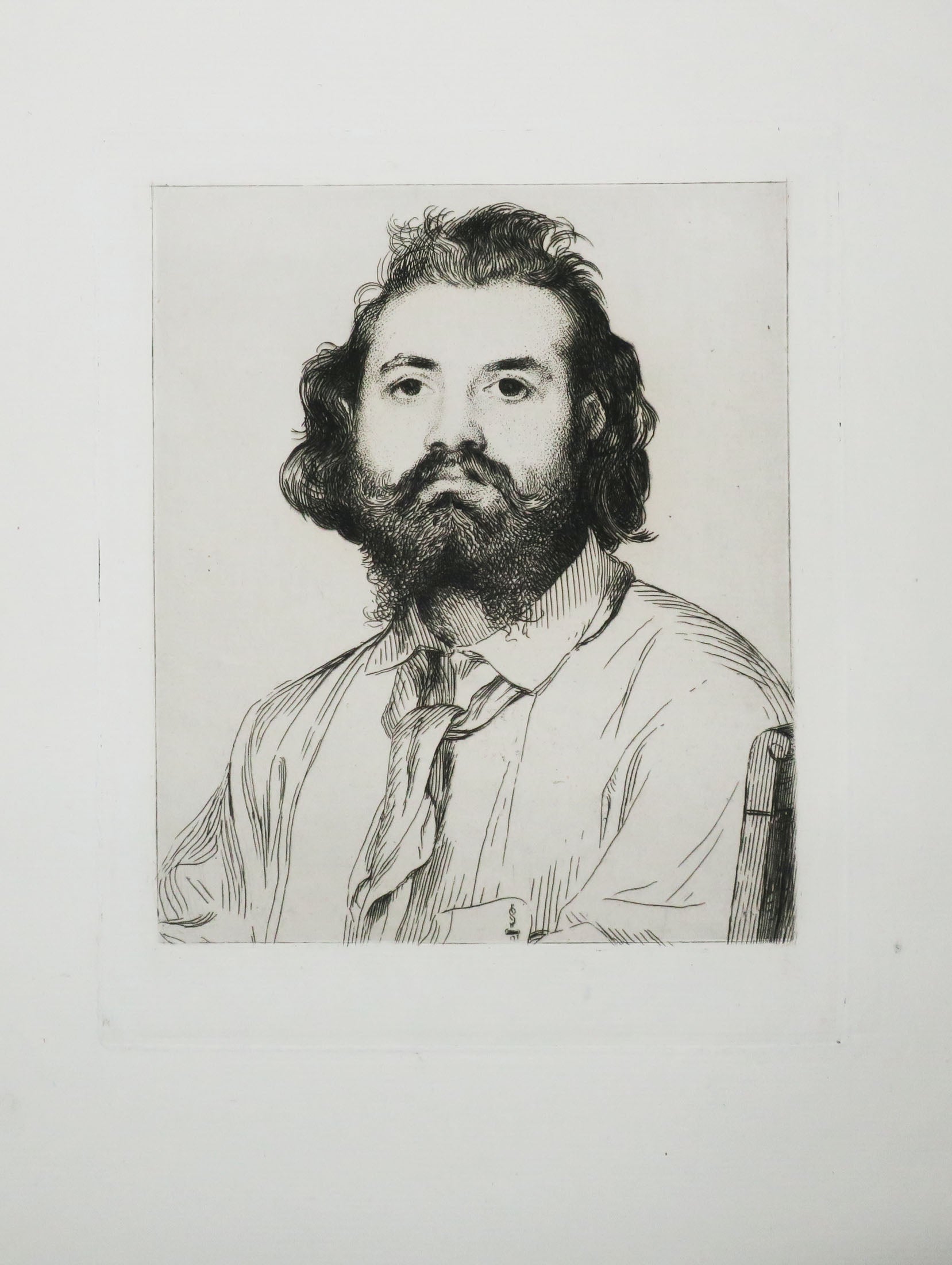 Portrait de Zacharie Astruc, sculpteur français (Angers 1835 † Paris 1907).