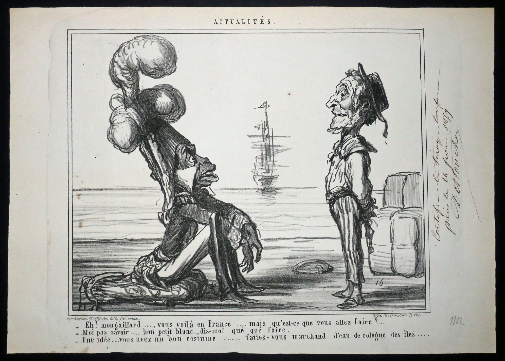 Eh! Mon gaillard… vous voilà en France… mais qu'est-ce que vous allez faire?