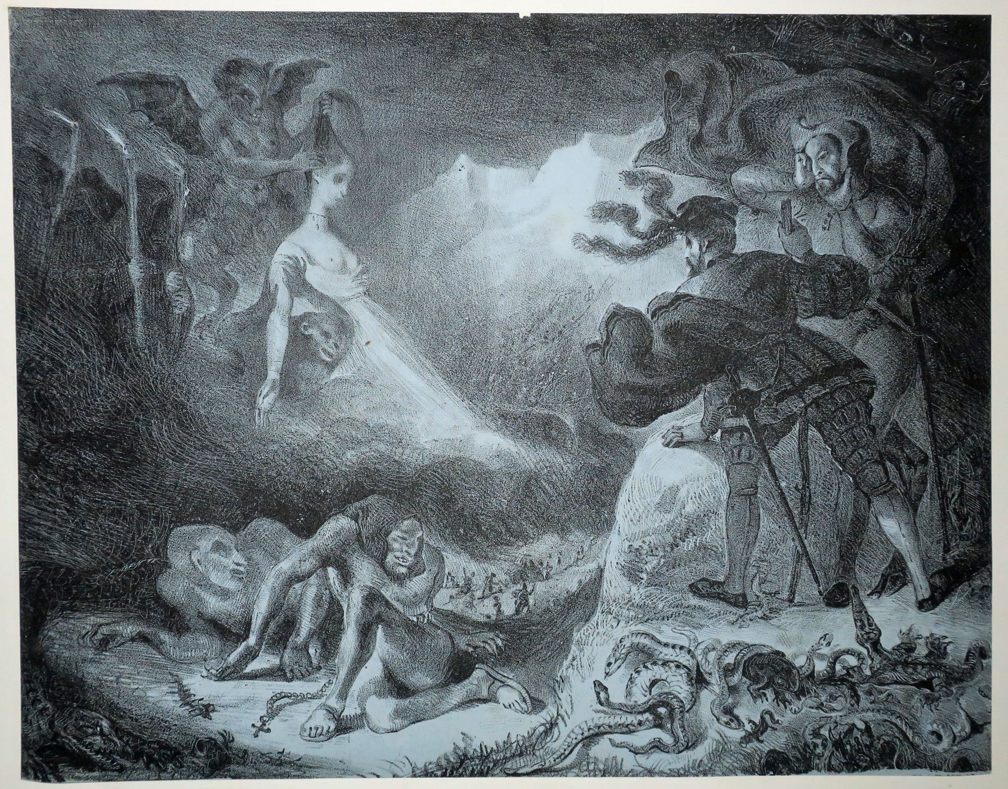 L'ombre de Marguerite apparaissant à Faust.