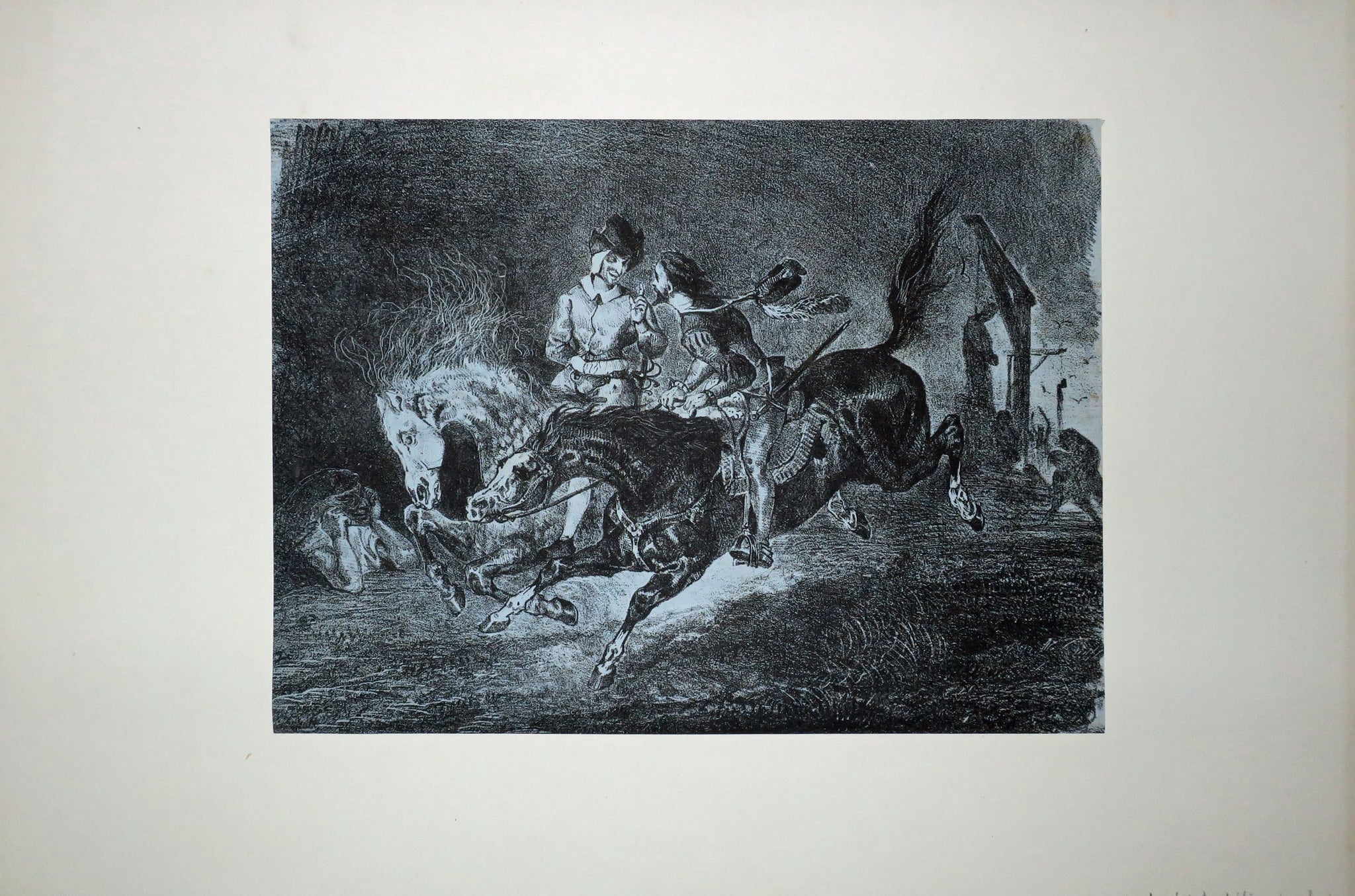 Faust et Méphistophélès galopant dans la nuit du Sabbat.