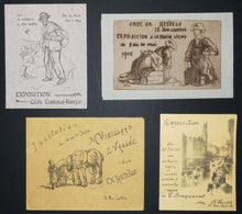 Charger l'image dans la galerie, Cartons d'invitation pour Expositions chez M. Charles Hessèle, 13 rue Laffitte, à Paris. c.