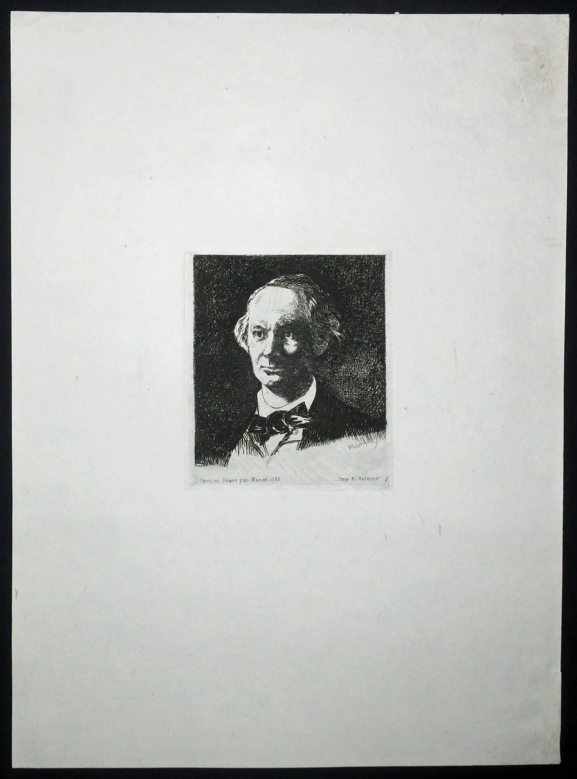 Portrait de Charles Baudelaire, de face (3ème pl.)