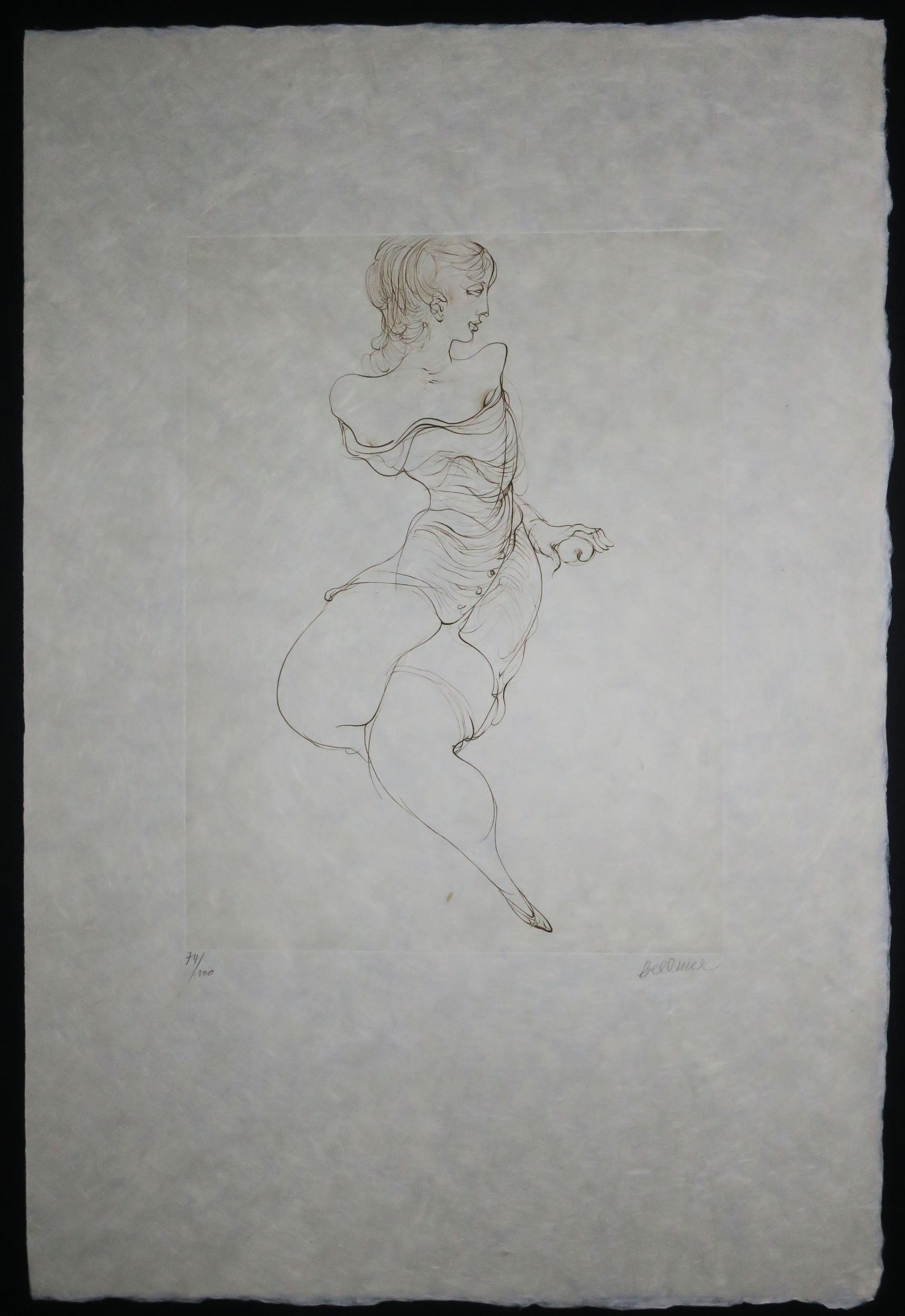 Tête de femme avec jeunes filles.