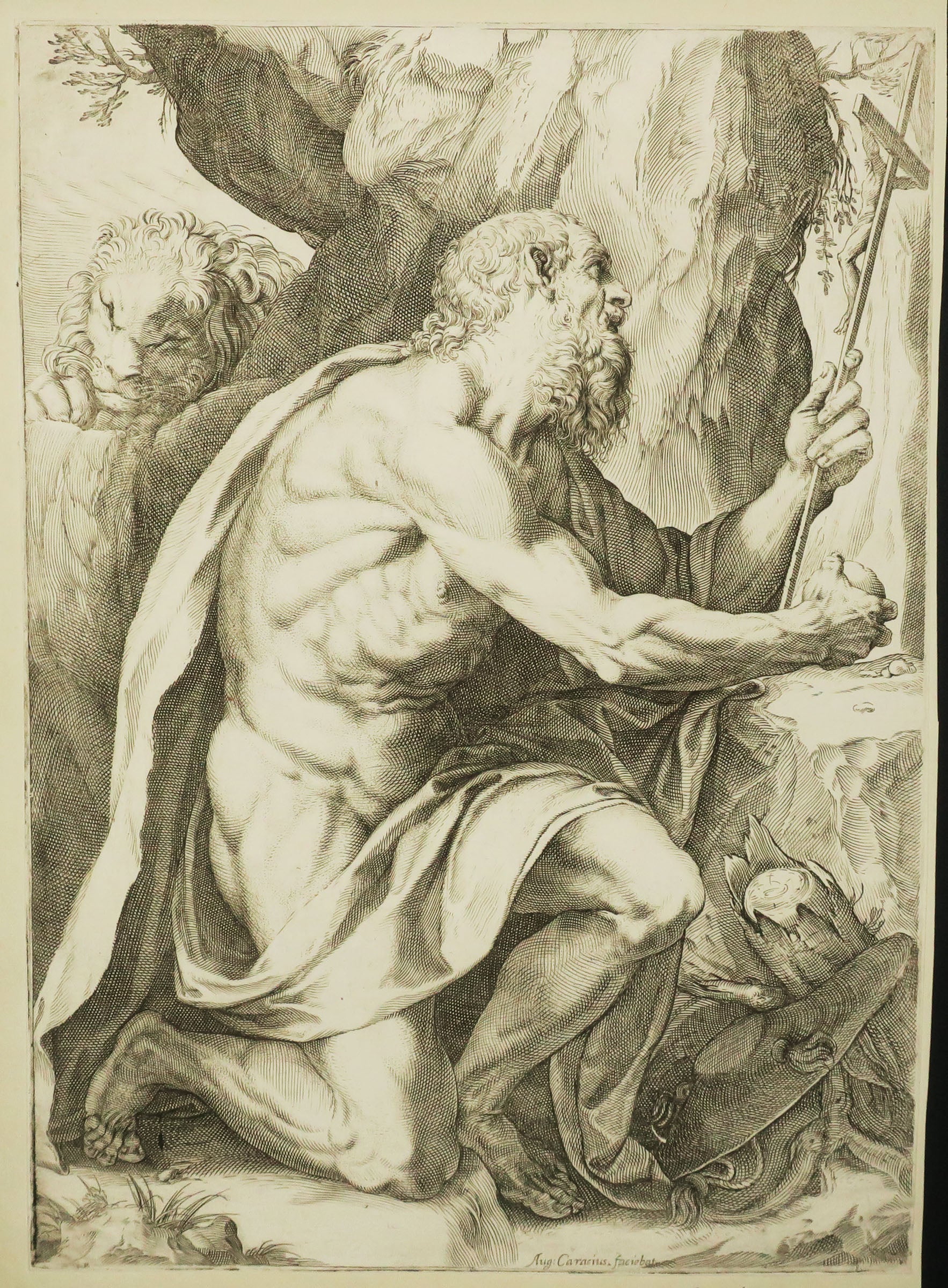 Saint Jérome dans le désert.