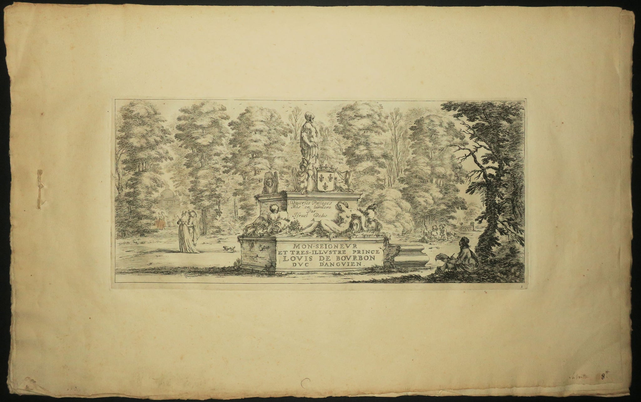 Divers paysages mis en lumière par Israël, dédié à Mon-seigneur et très illustre Prince Louis de Bourbon d'Anguien.