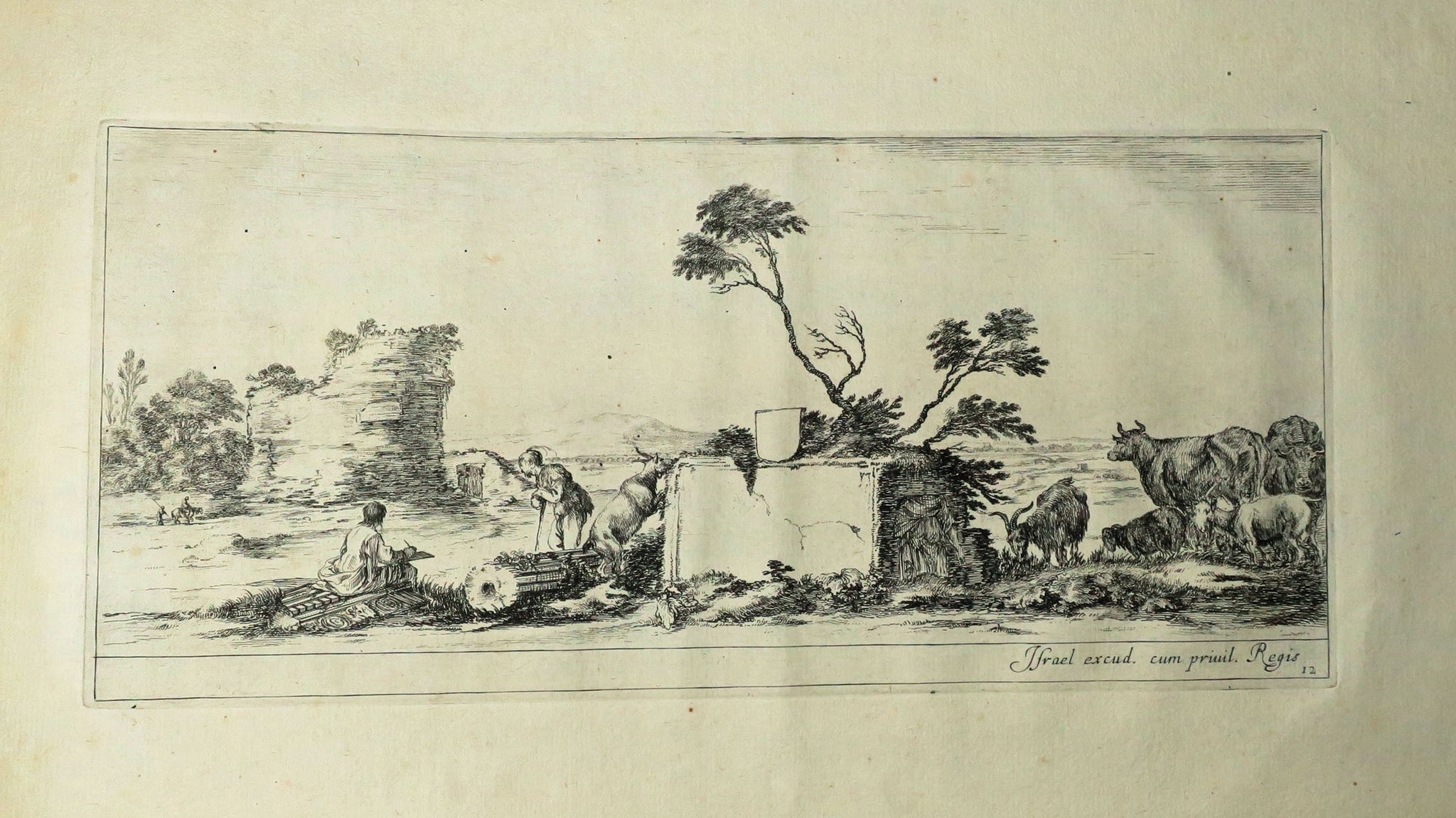 Divers paysages mis en lumière par Israël, dédié à Mon-seigneur et très illustre Prince Louis de Bourbon d'Anguien.