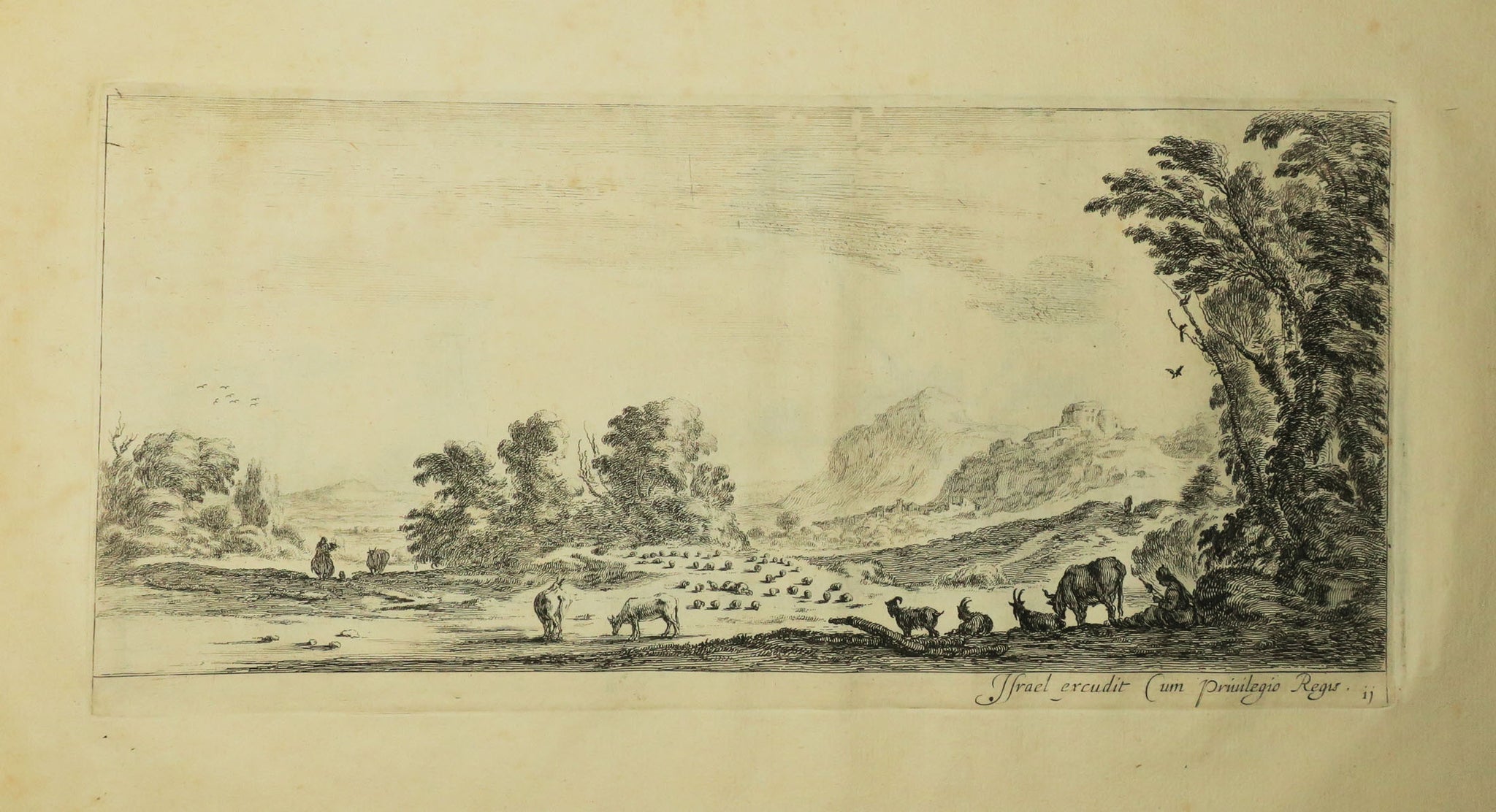 Divers paysages mis en lumière par Israël, dédié à Mon-seigneur et très illustre Prince Louis de Bourbon d'Anguien.