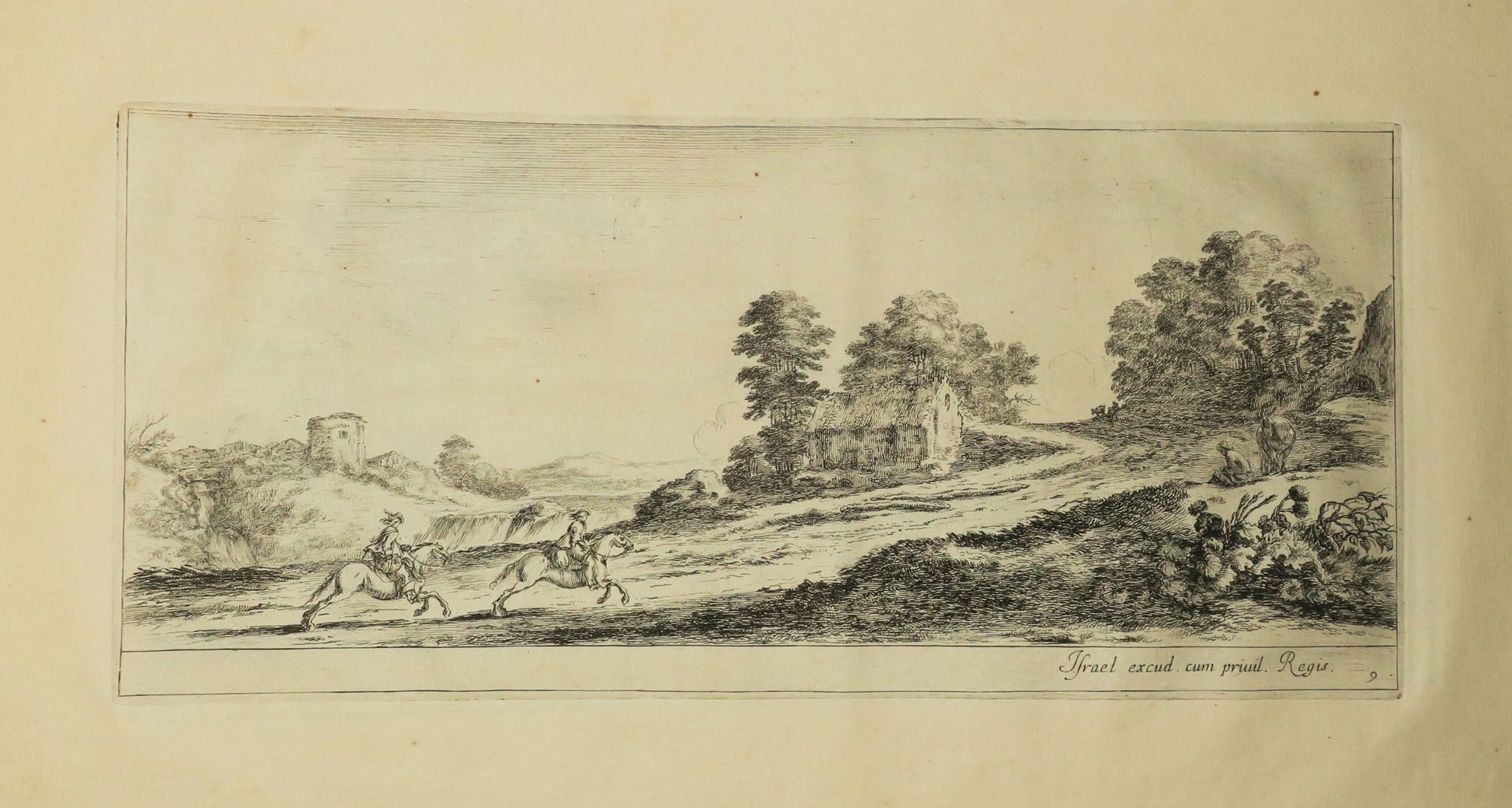 Divers paysages mis en lumière par Israël, dédié à Mon-seigneur et très illustre Prince Louis de Bourbon d'Anguien.