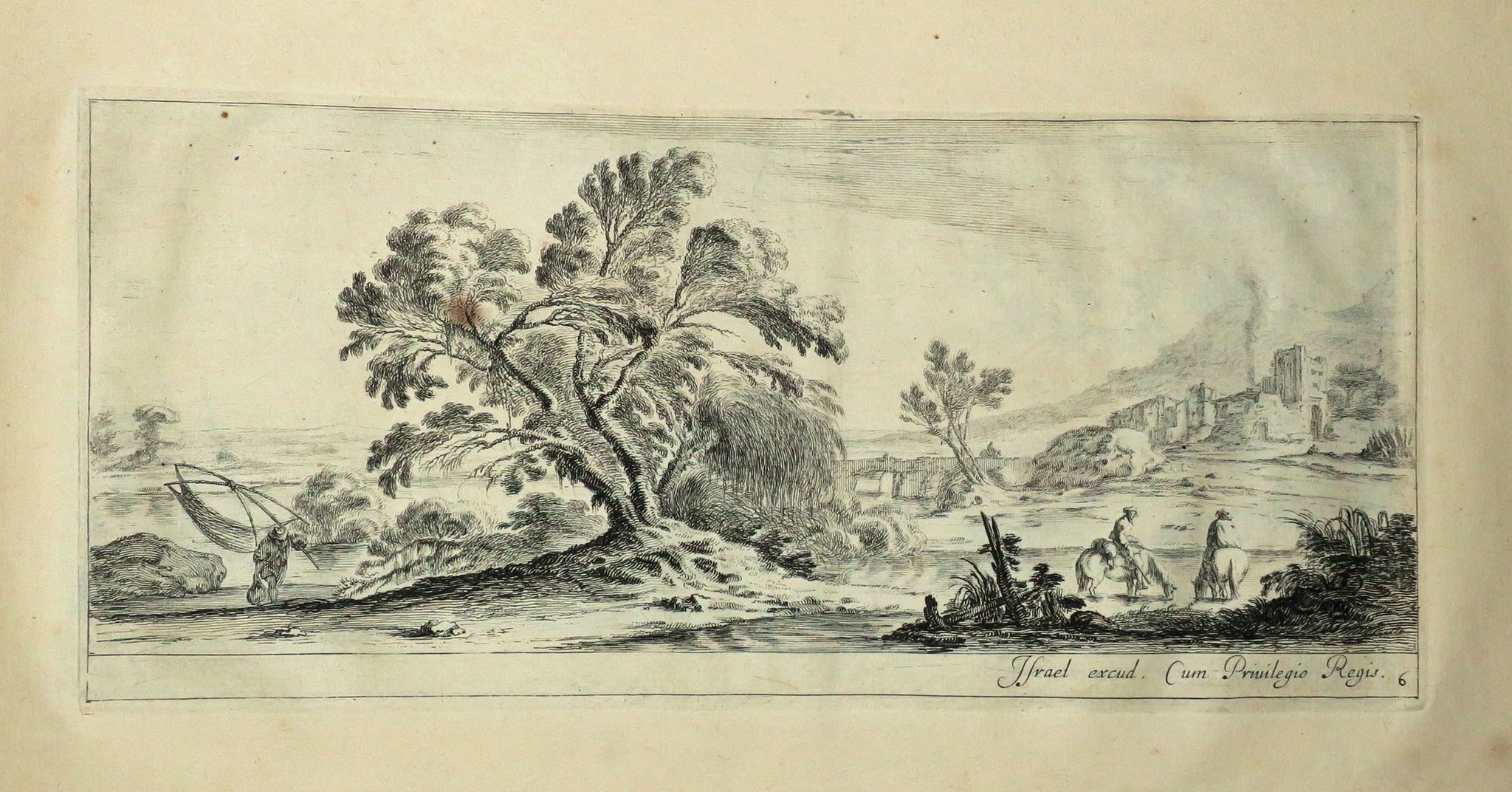 Divers paysages mis en lumière par Israël, dédié à Mon-seigneur et très illustre Prince Louis de Bourbon d'Anguien.