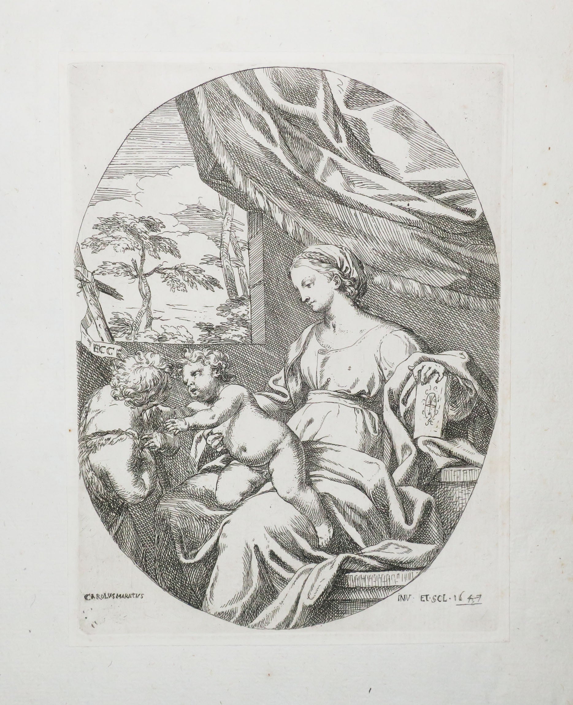 Ensemble de quatre eaux-fortes originales.