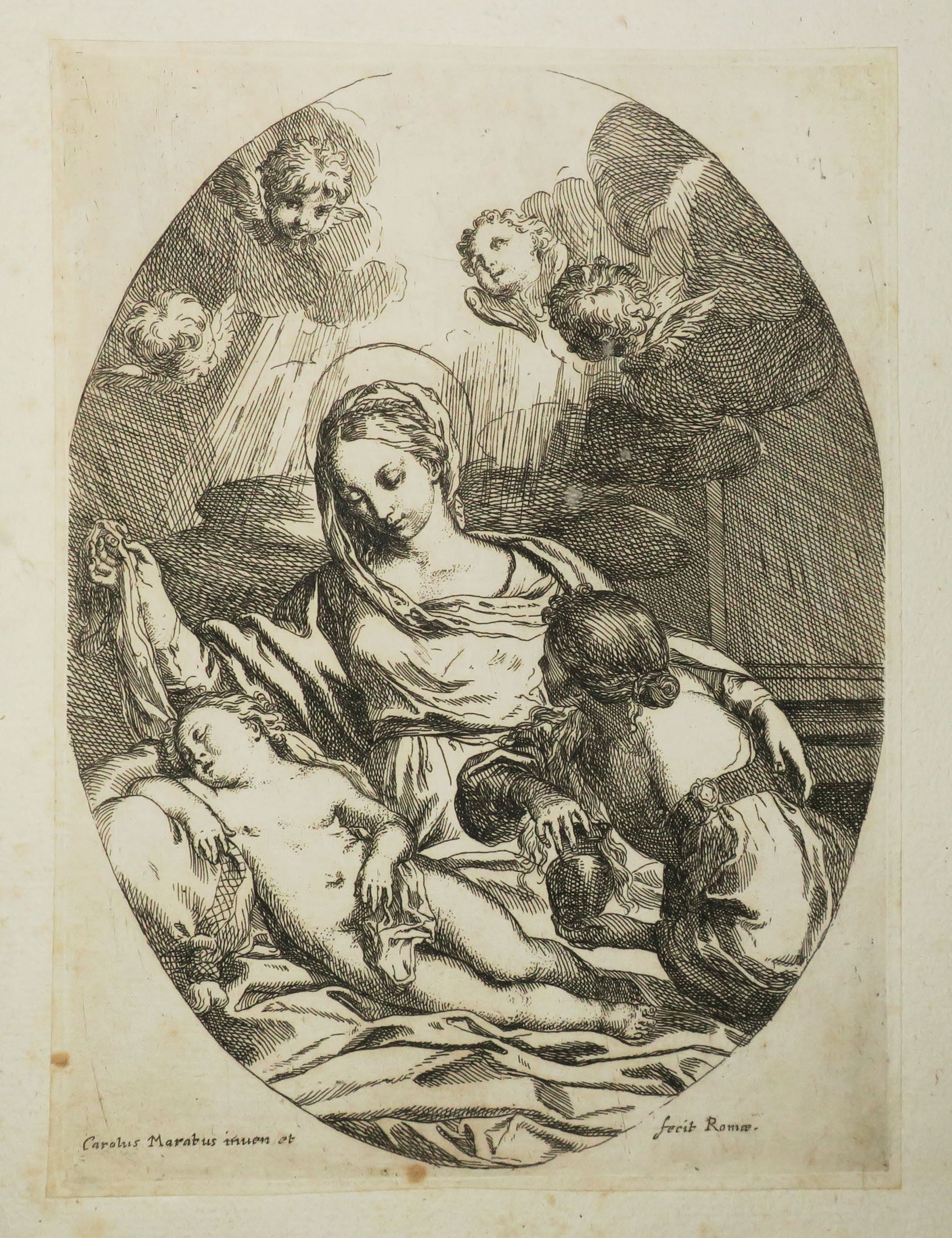 Ensemble de quatre eaux-fortes originales.