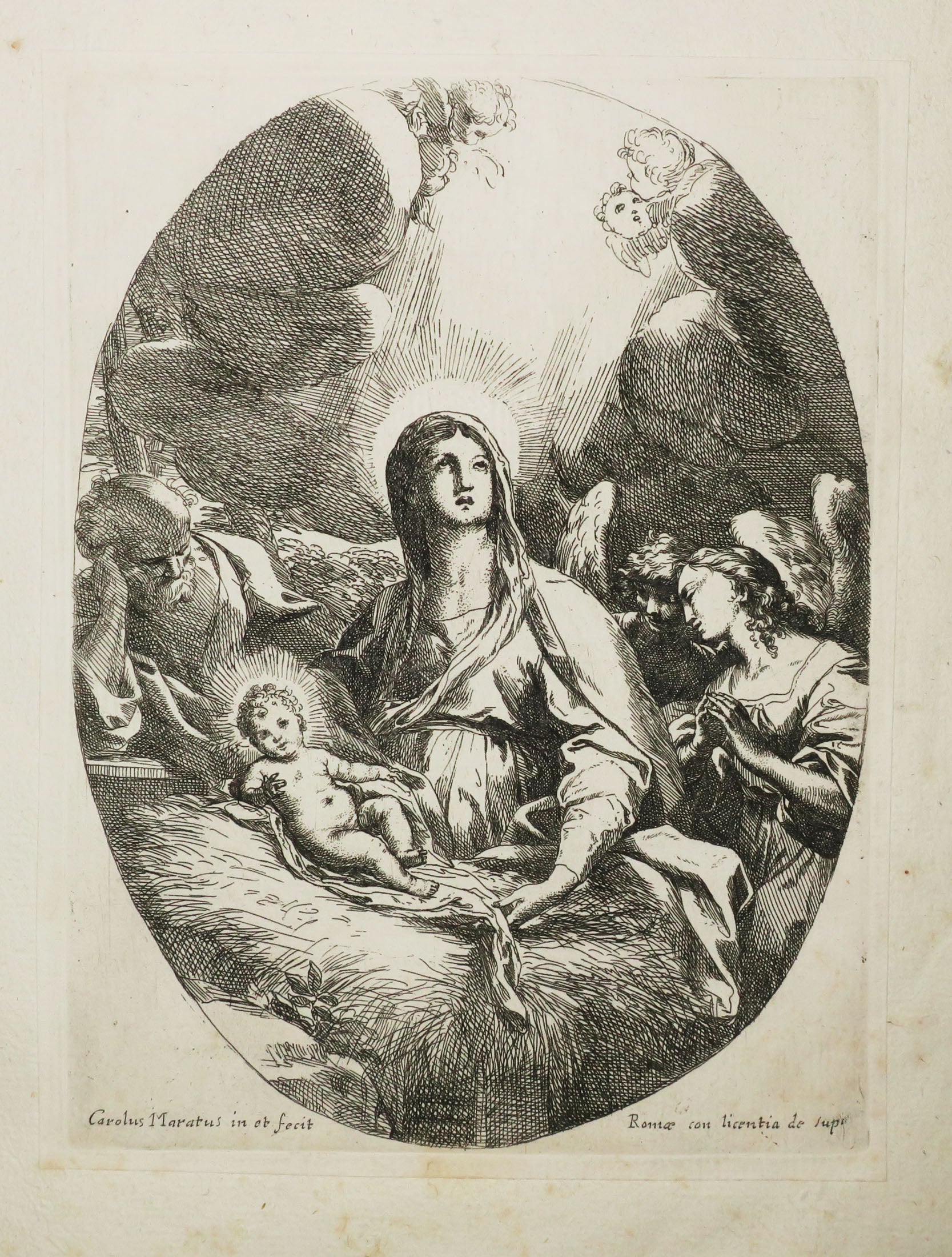 Ensemble de quatre eaux-fortes originales.