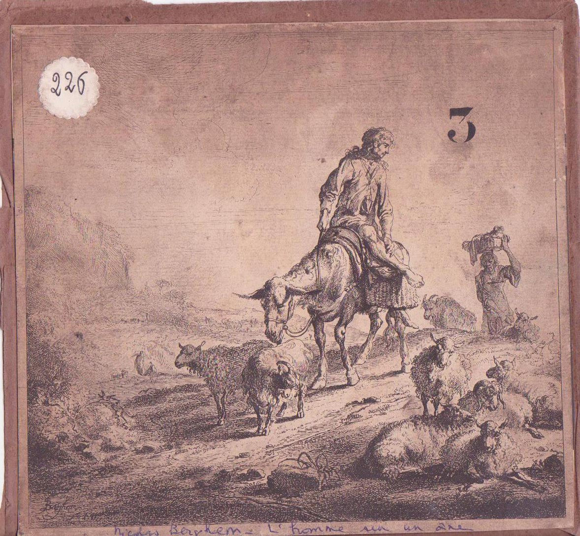L'homme monté sur un âne, ou le retour des champs.