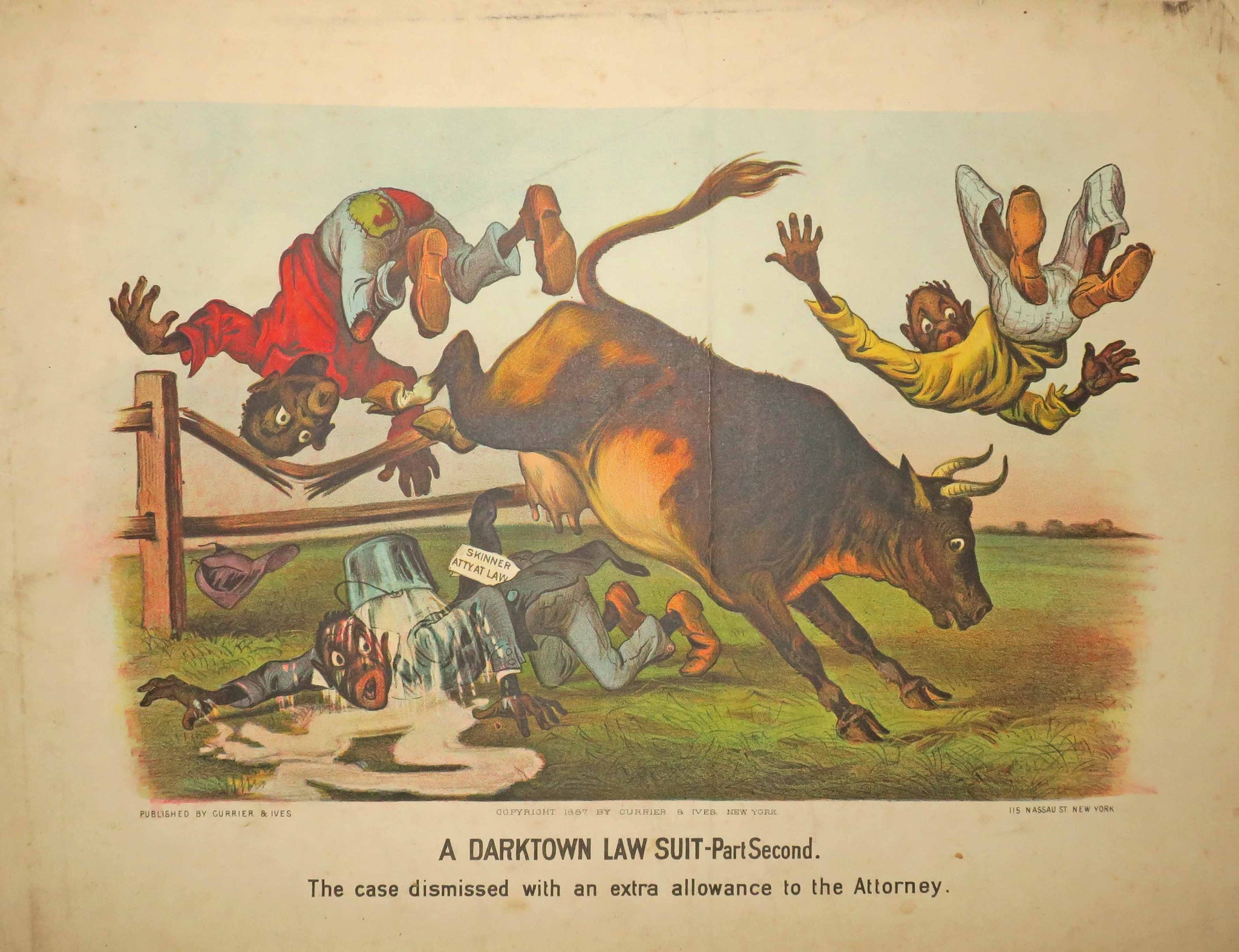 A darktown Law Suit - Part second. The case dismissed with an extra allowance to the Attorney.