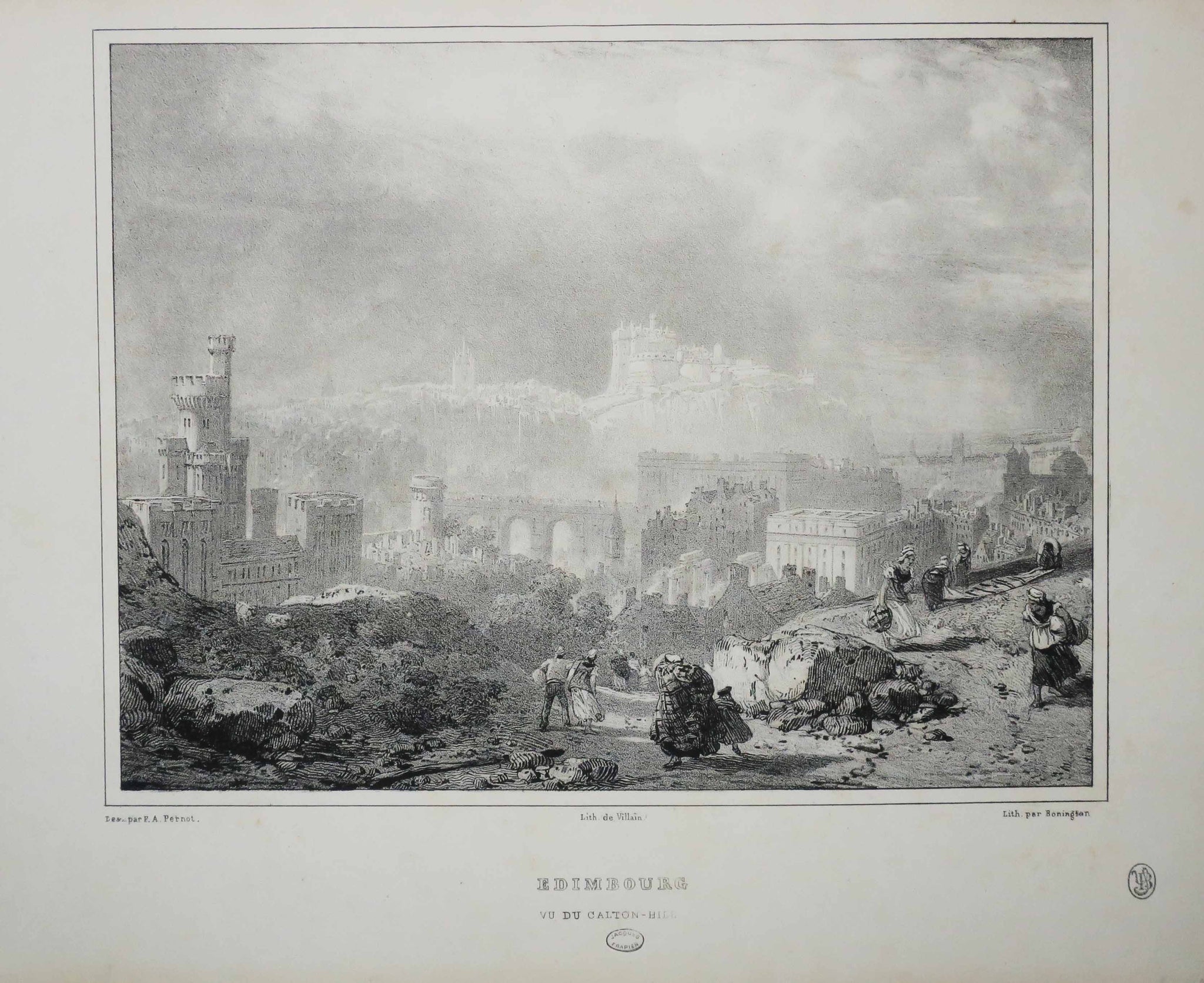 Edimbourg. Vu du Calton-Hill.