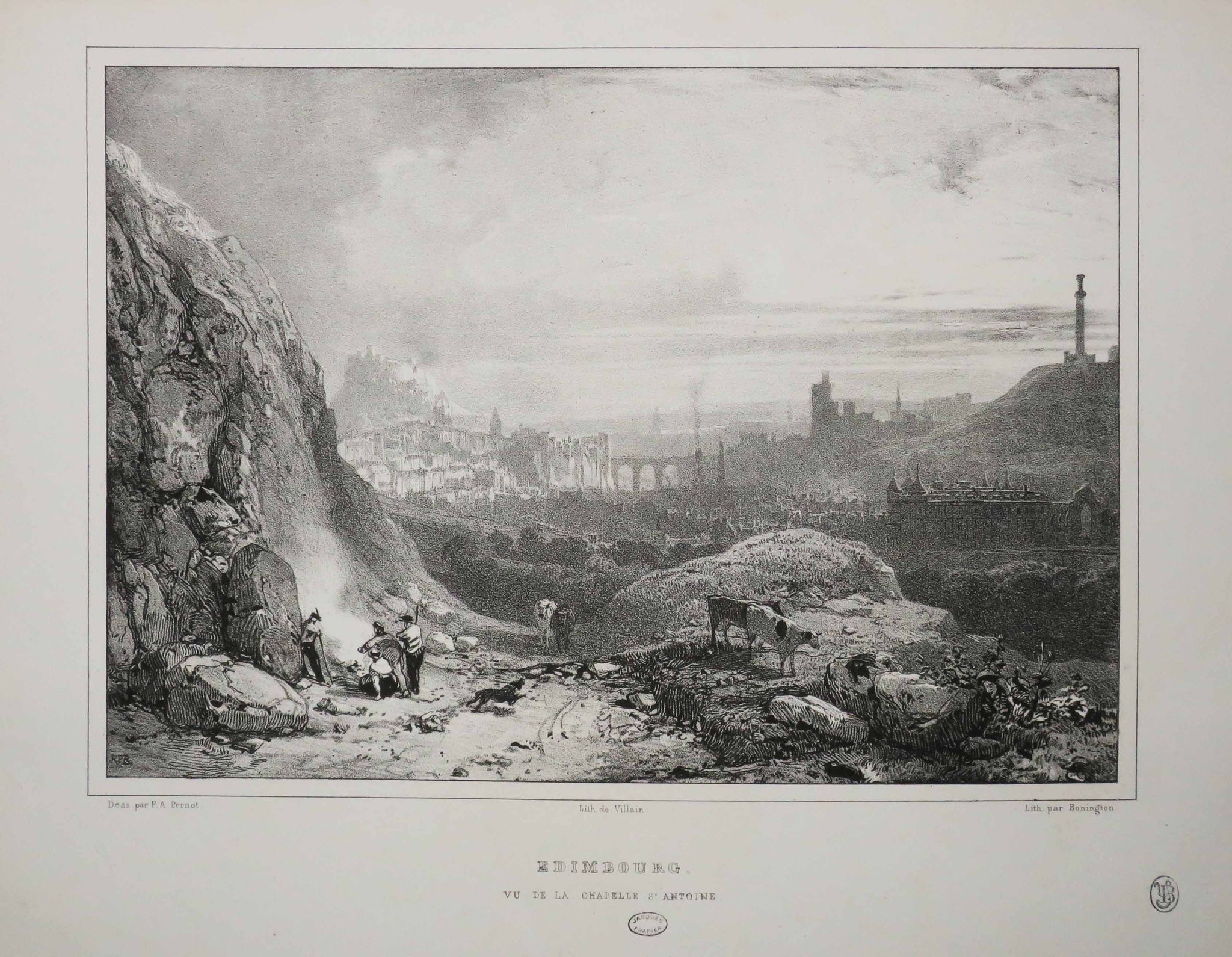 Edimbourg. Vu de la Chapelle St Antoine.