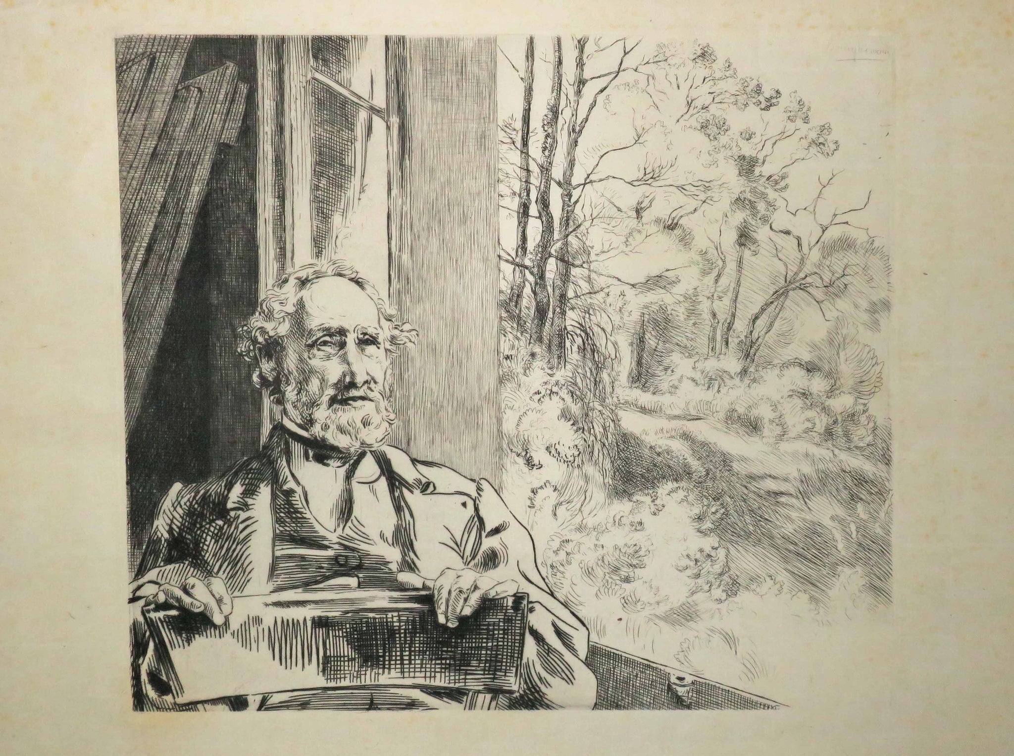 Dernière réflexion. Portrait de Meyer-Heine, Chef émailleur à la Manufacture de Sèvres.
