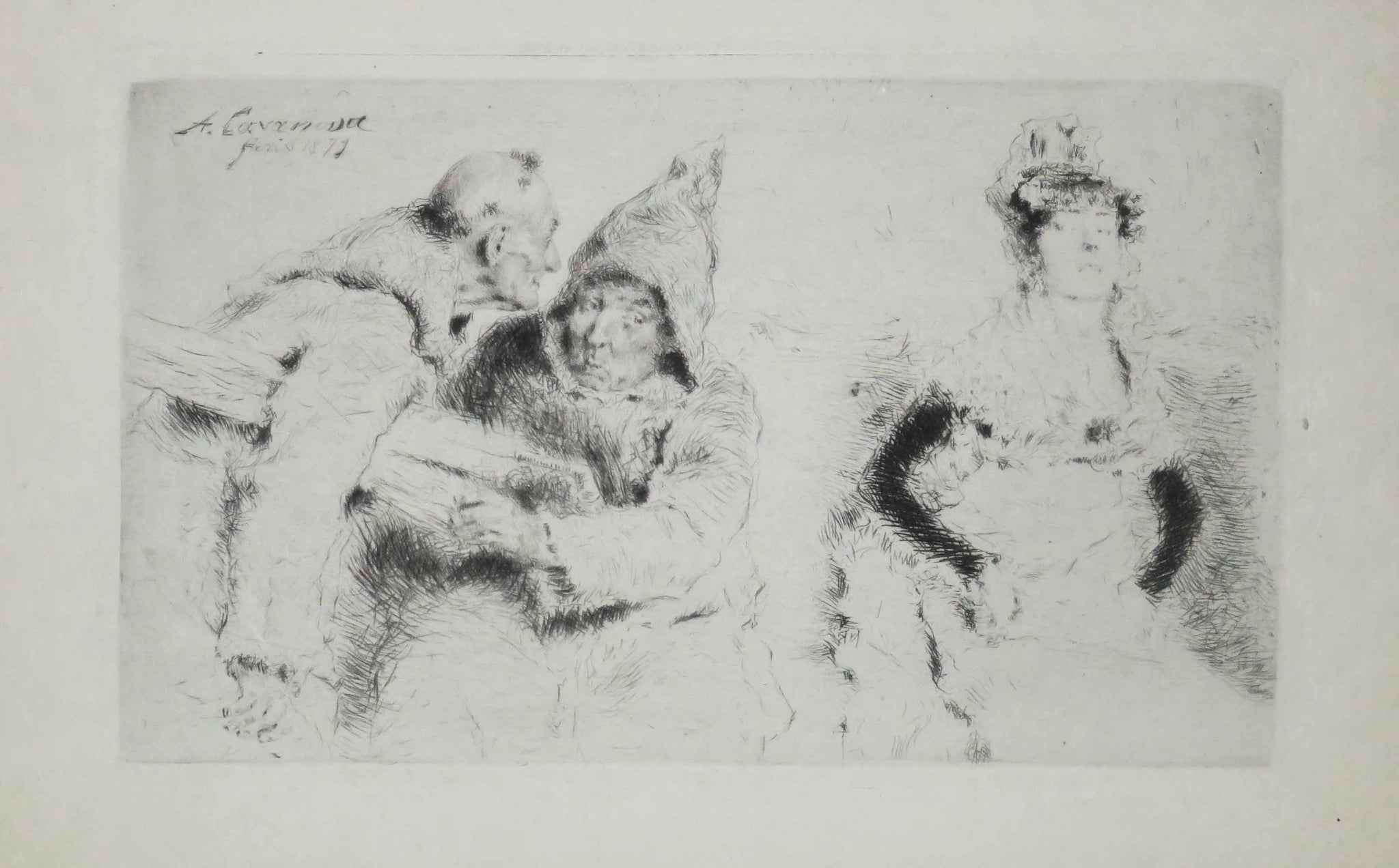 Deux frères discutant secrètement d’une jeune femme.