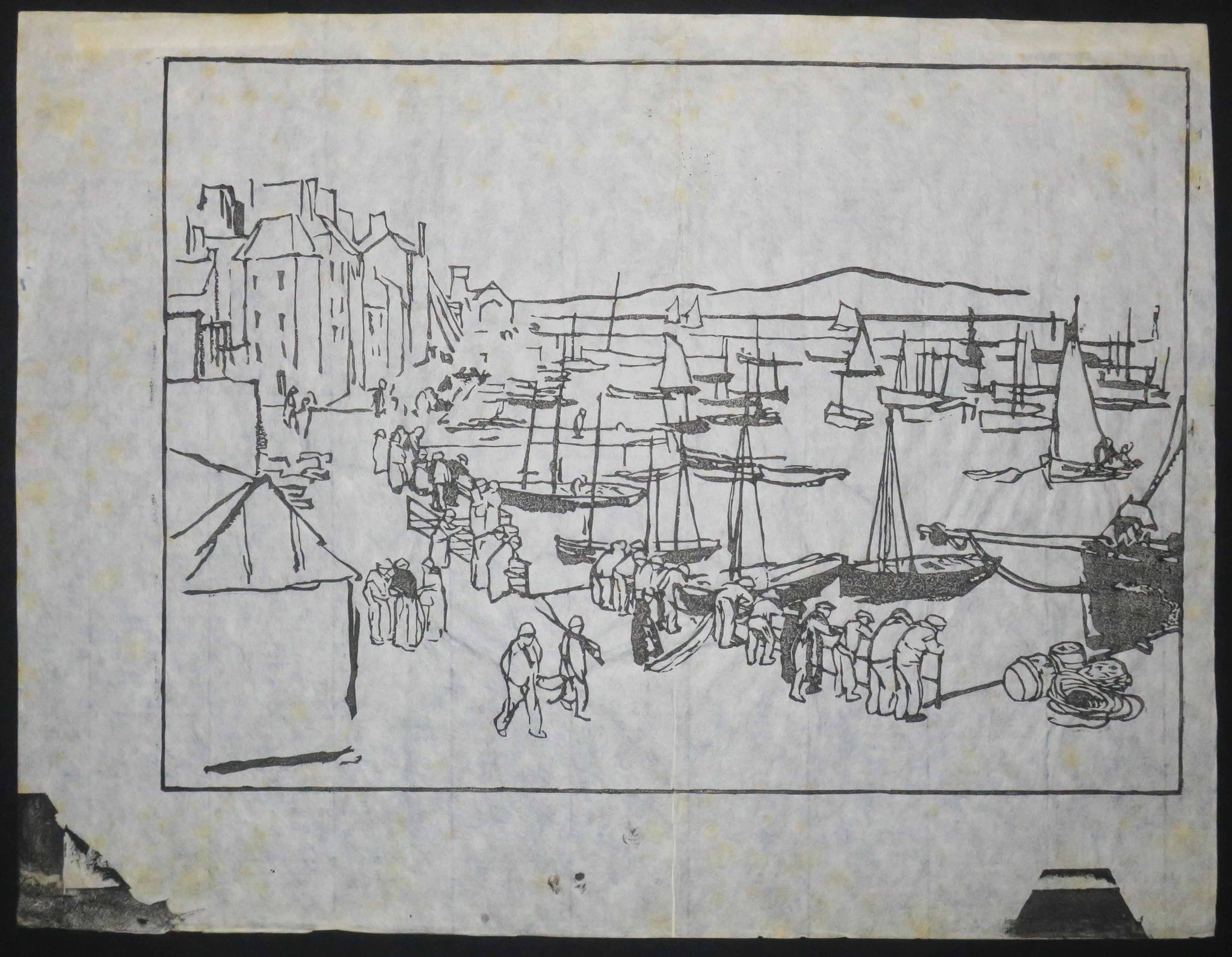 Le Port de commerce de Douarnenez.