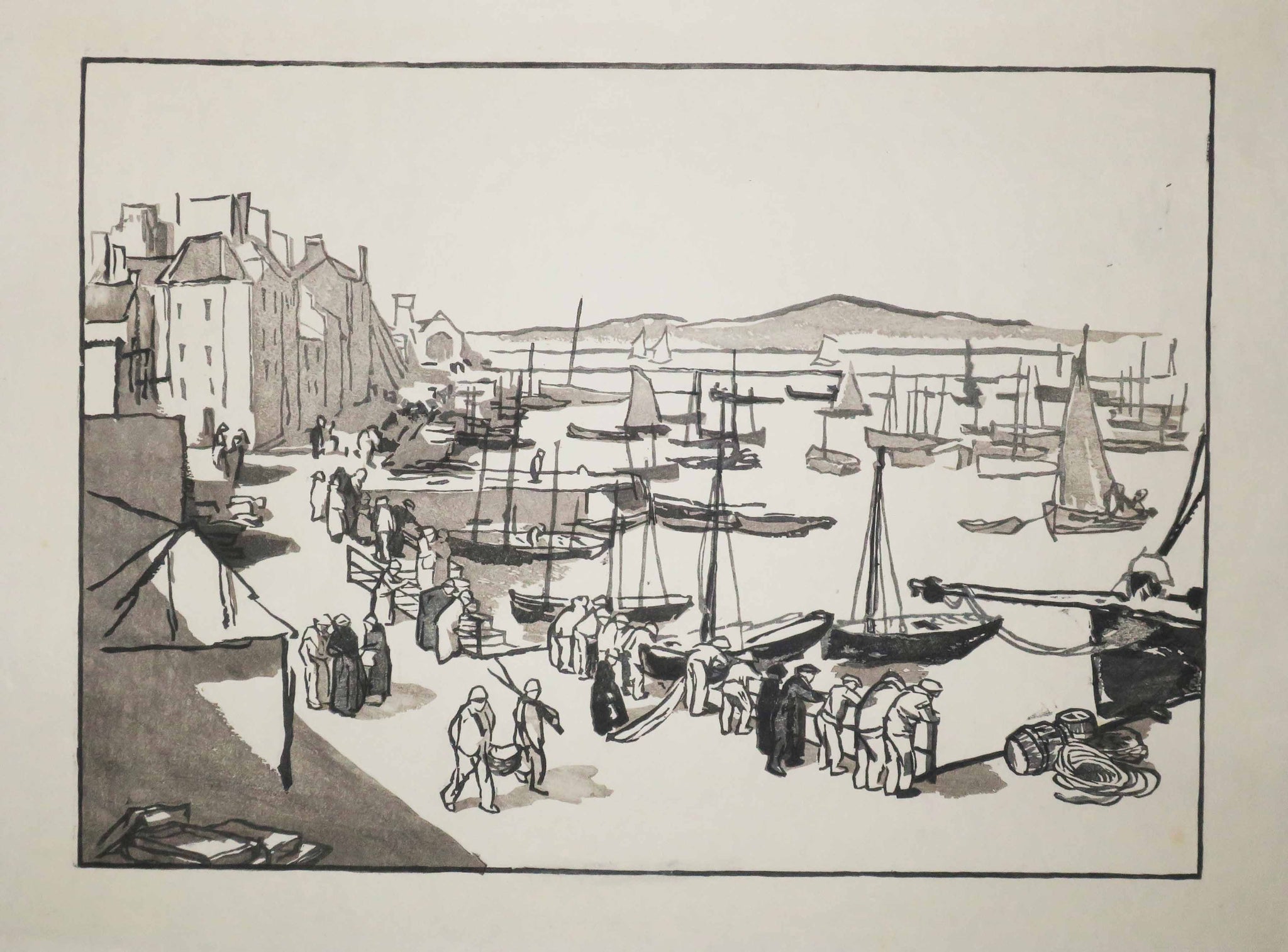 Le Port de commerce de Douarnenez.