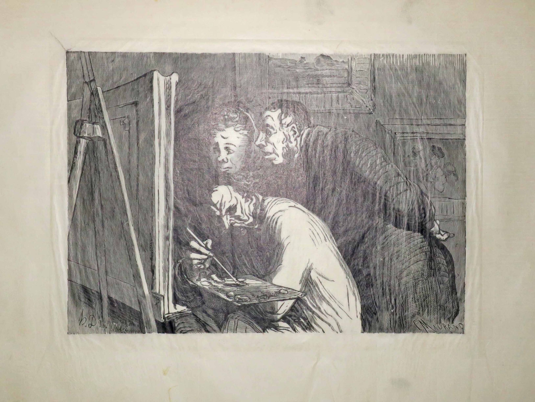 Le peintre et le bourgeois.