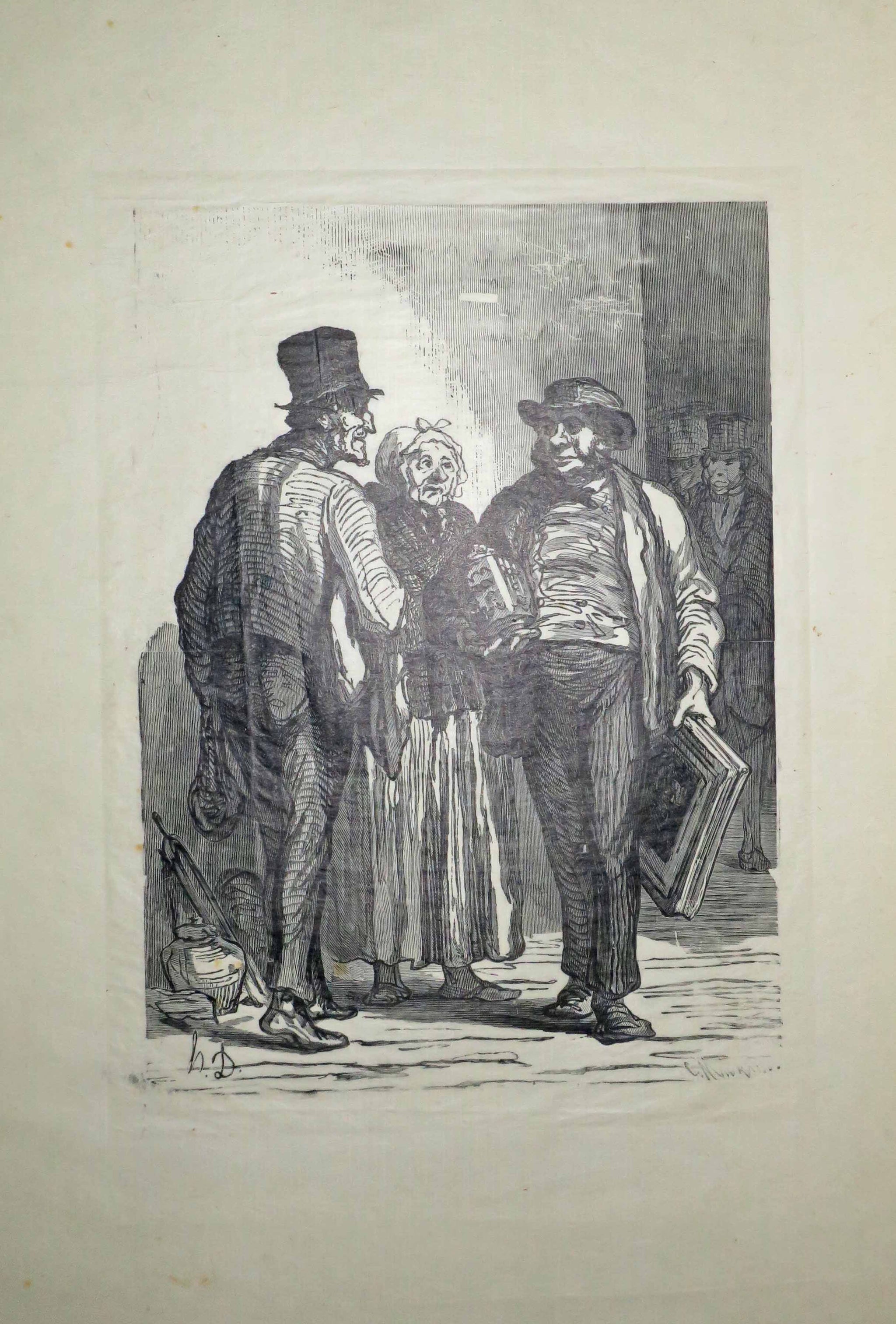 L'Hôtel des Commissaires-Priseurs. - Les Marchands.