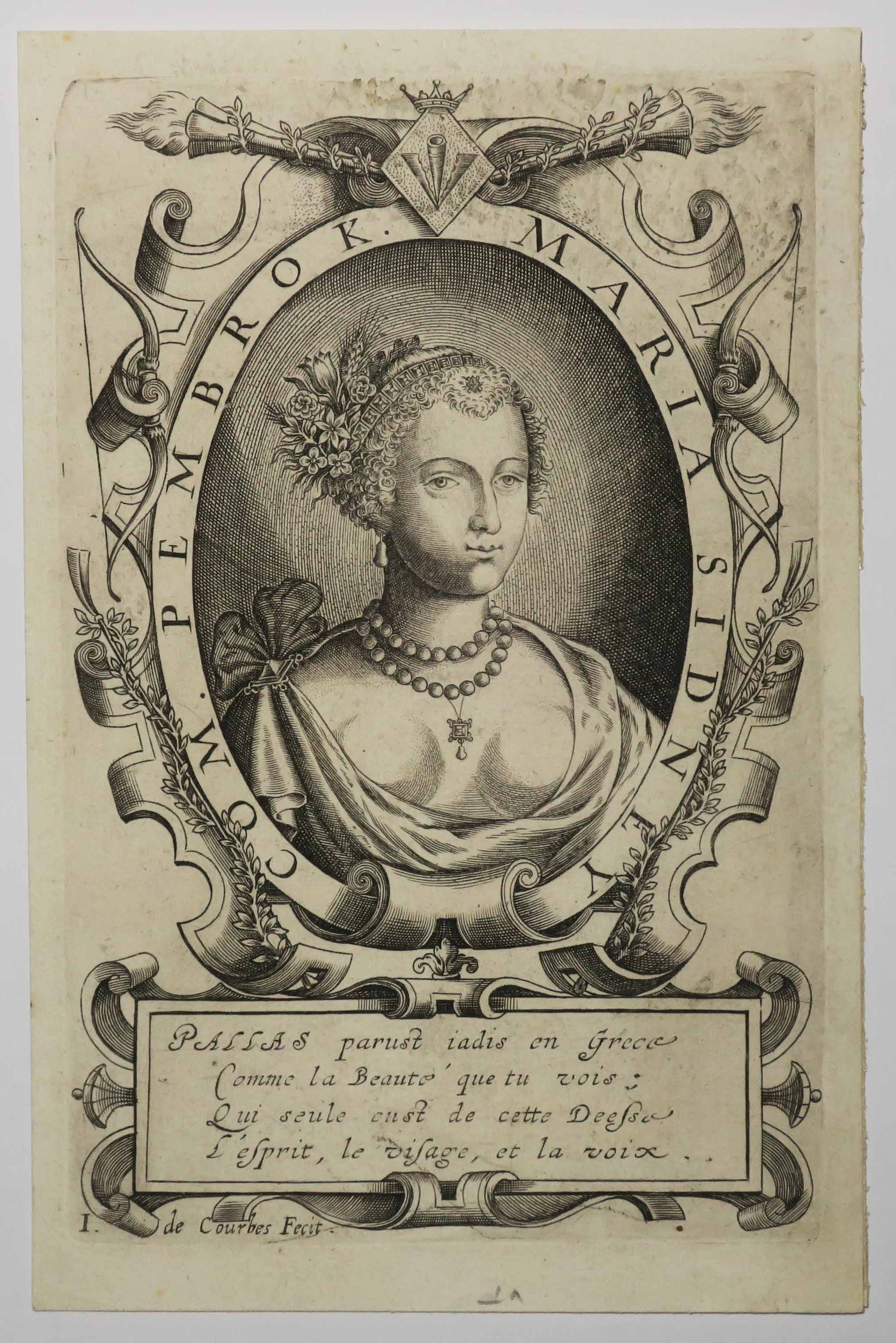 Portrait de Mary Sidney, Comtesse de Pembroke. (Femme de lettres britannique).